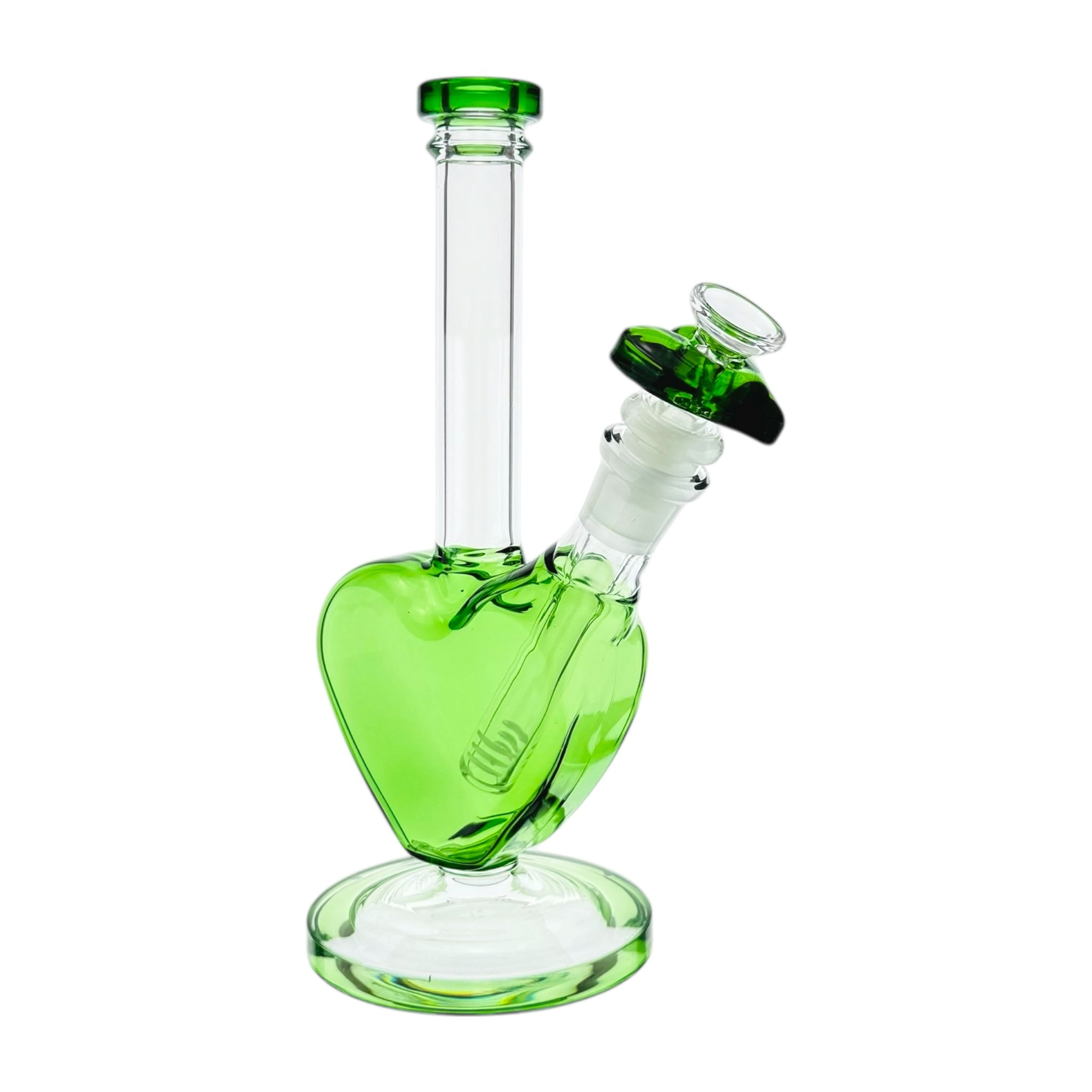 Green Heart Bong 9 inches tall