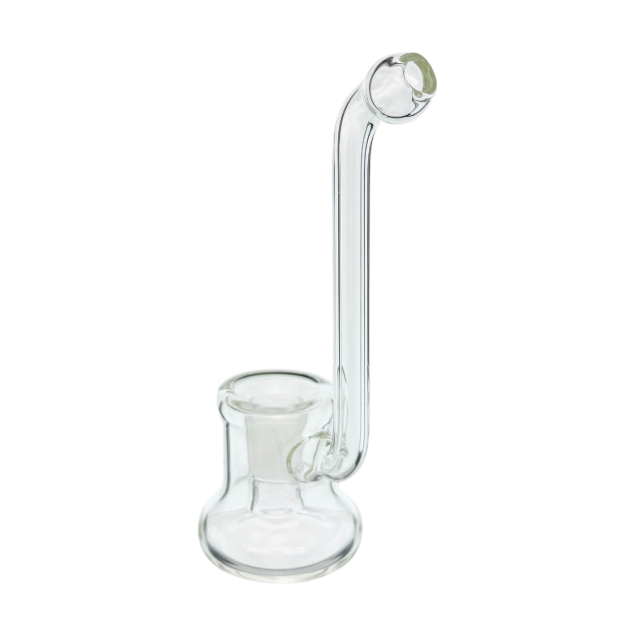 14mm Simple Can Base Clear Dry Dab Rig by N3rd Glass on a white background