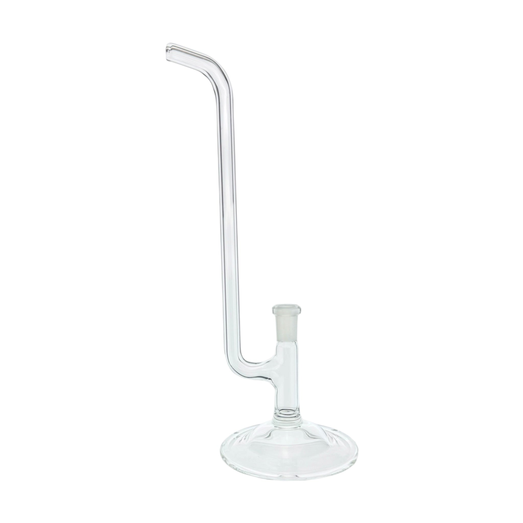 N3RD Glass - 10mm Simple Straight Tube Clear Dry Dab Rig