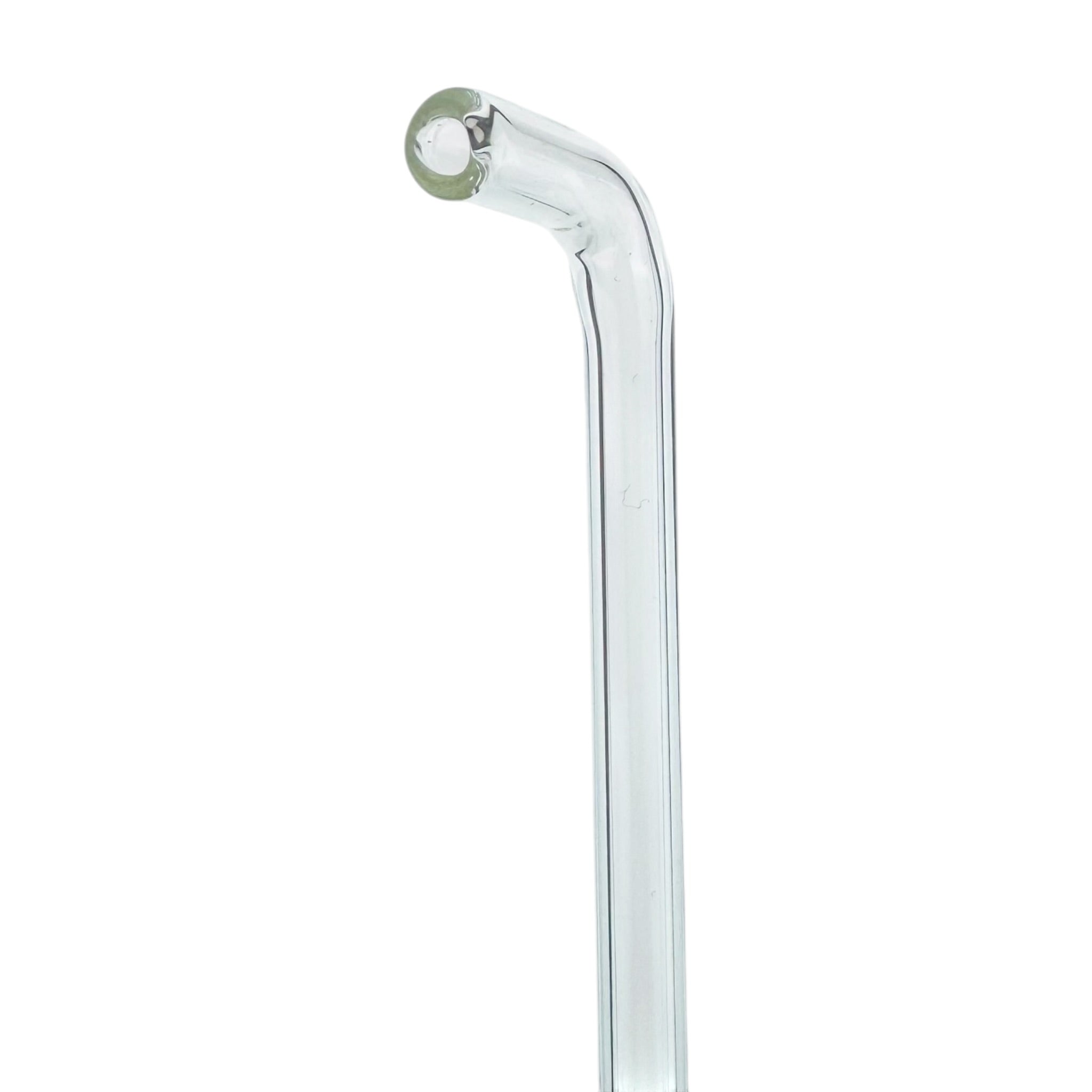 N3RD Glass - 10mm Simple Straight Tube Clear Dry Dab Rig