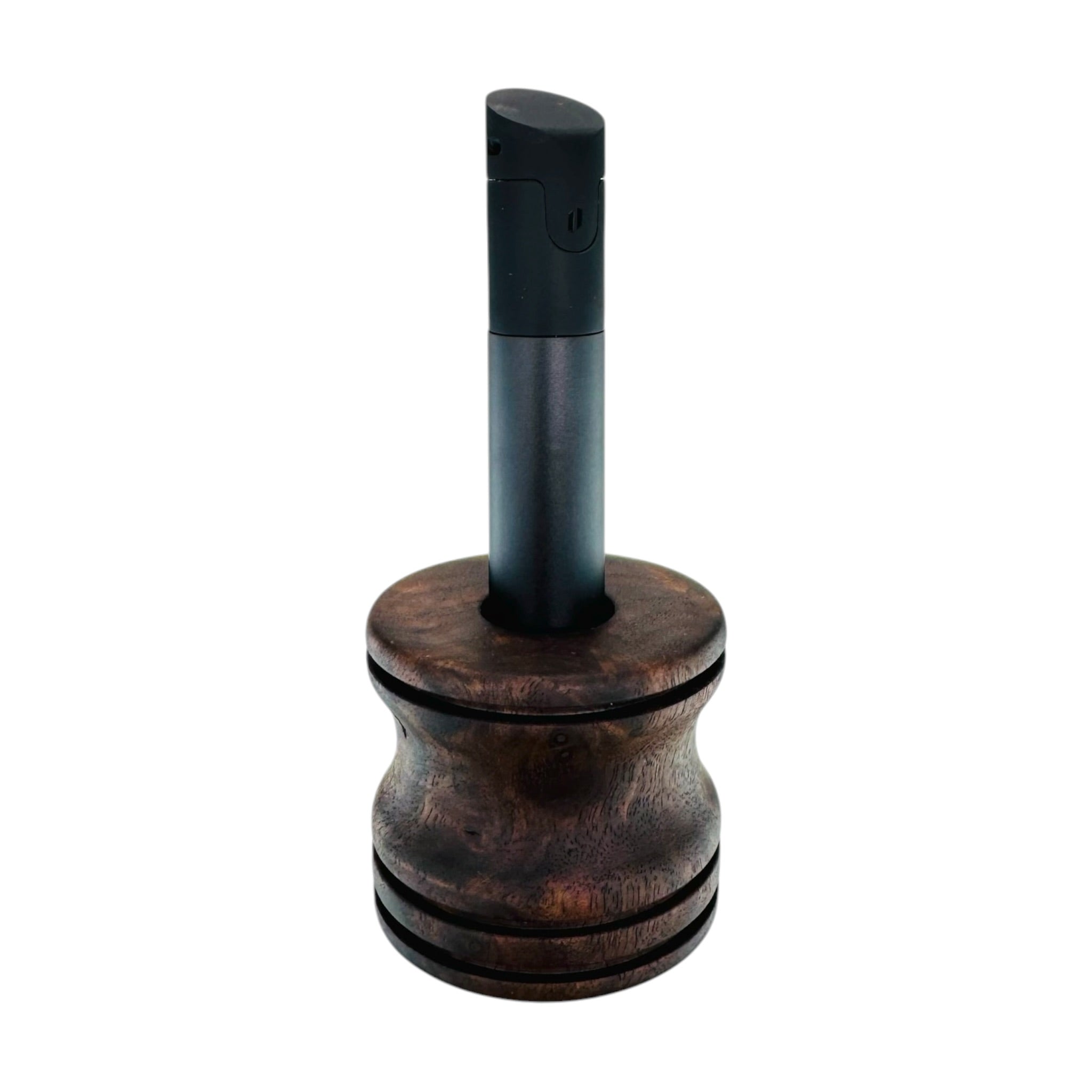 Short Black Walnut Burl Puffco Pivot Stand