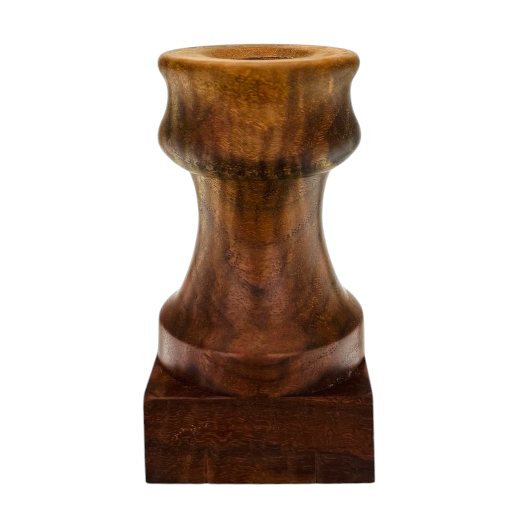 unique hand made Fancy Black Walnut Burl Puffco Pivot Stand Holder