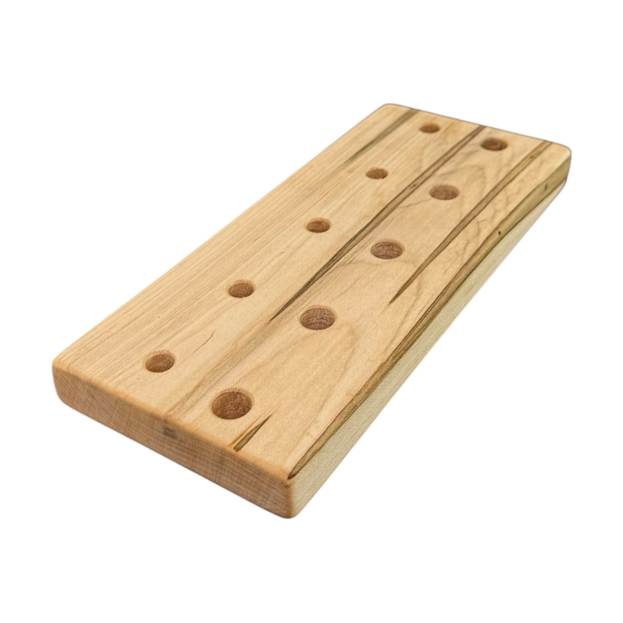 Wood Display Stand Holder For Five 10mm And Five 14mm Bowls And Quartz Bangers
