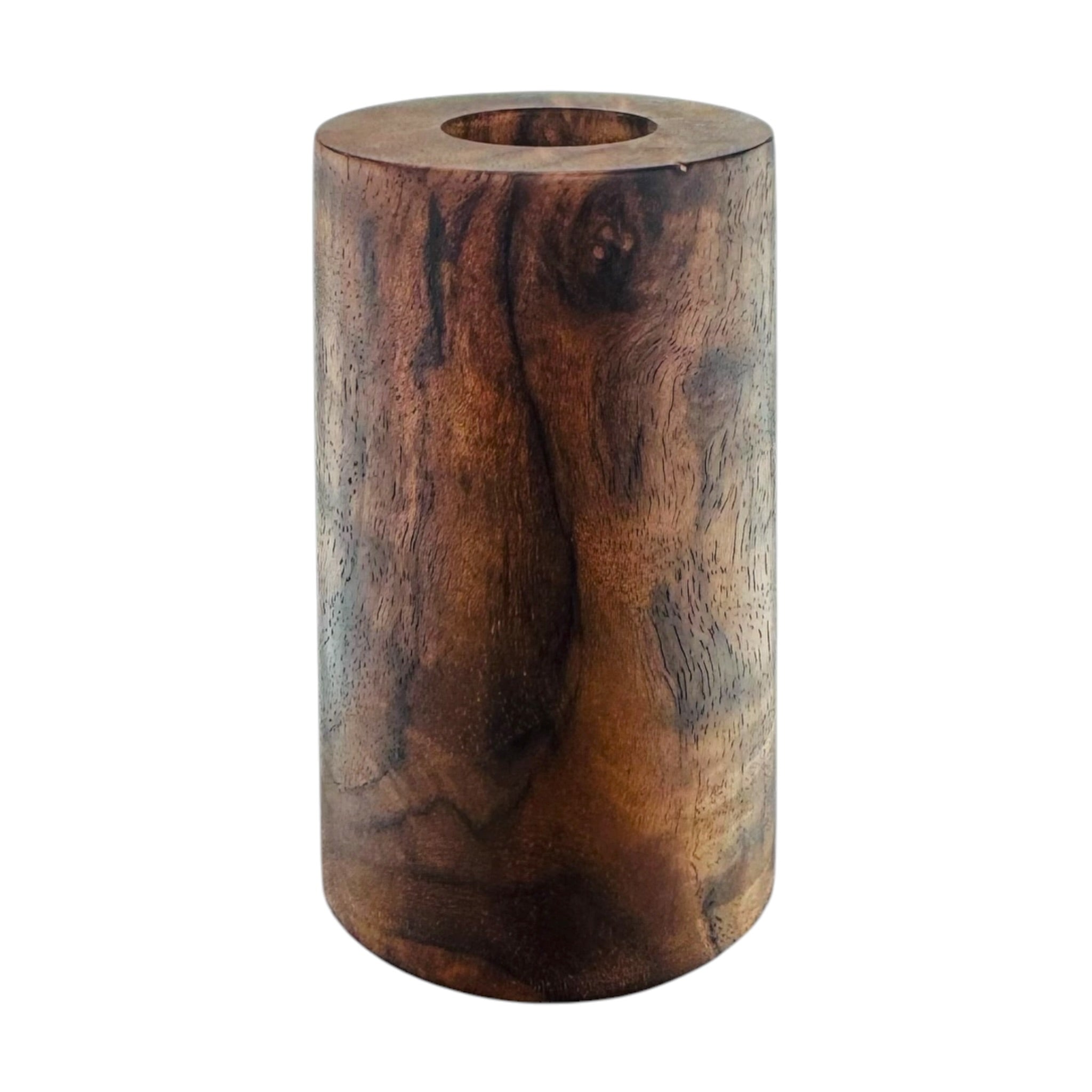 Tall Black Walnut wood Puffco Pivot Display Stand Holder