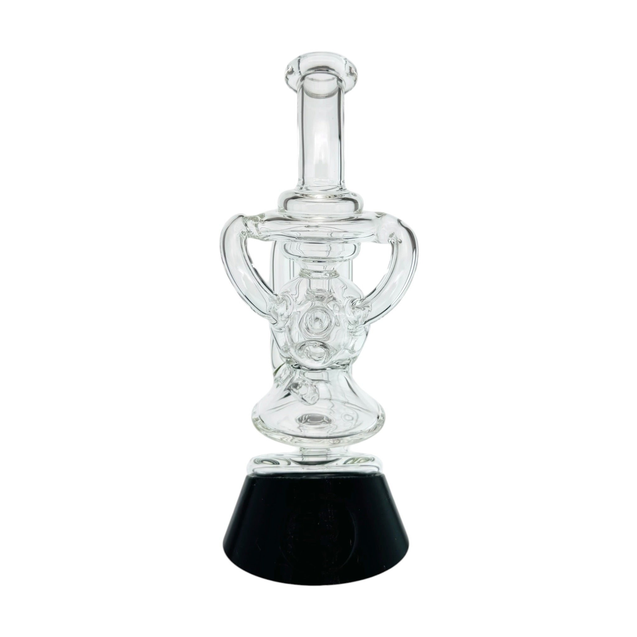 Exosphere Dual Uptake Glass Recycler Water Attachment For Puffco Peak And Peak Pro