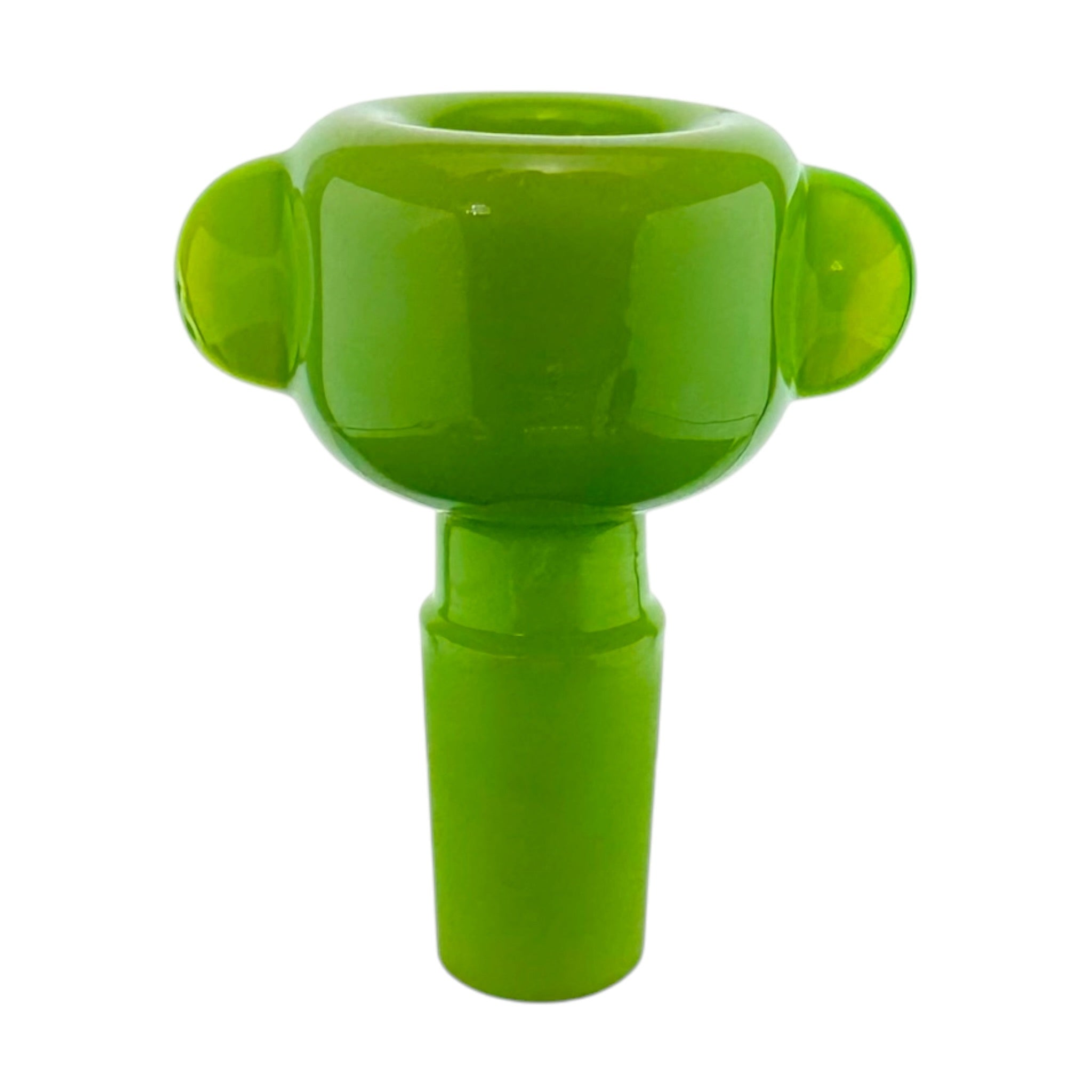 14mm Flower Bowl - Tall Straight Wall Bubble Bong Bowl Piece - Slyme Green