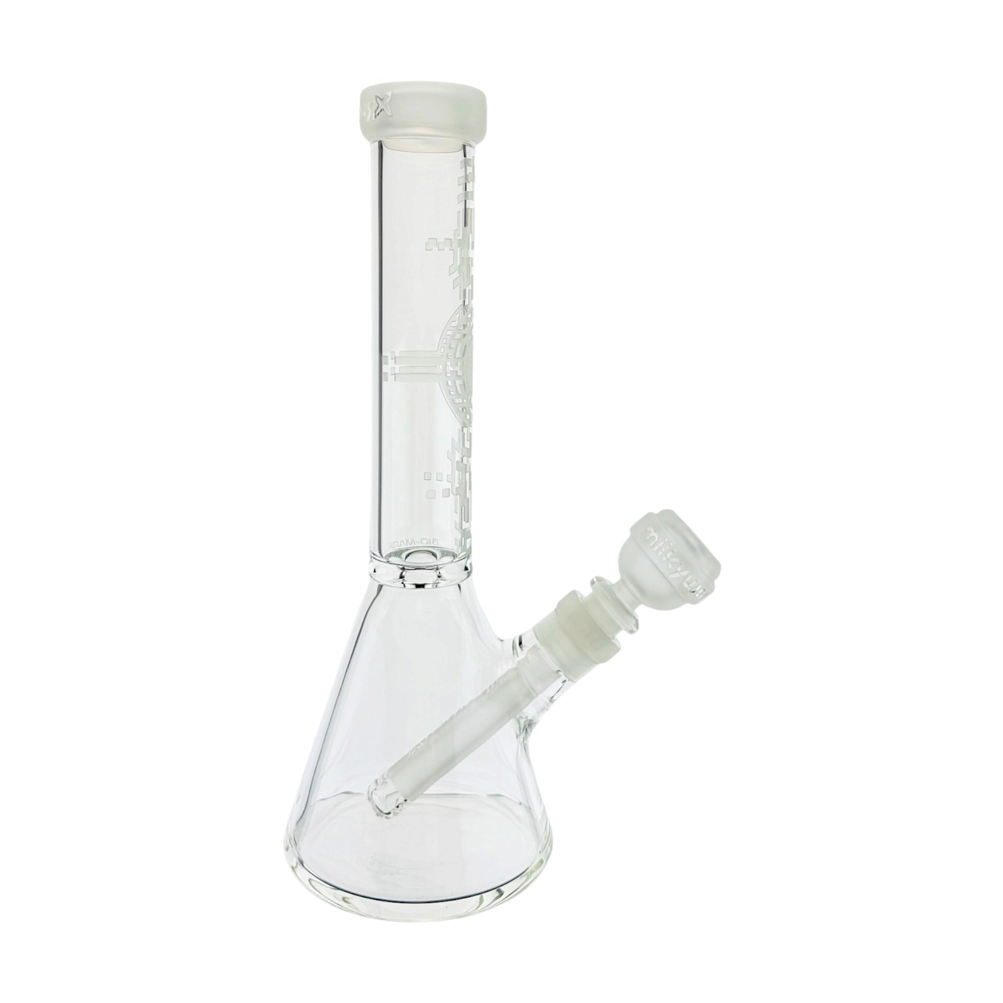 Milkyway Glass - 10.5 Inch Bio-Encryption Beaker Base Bong Clear