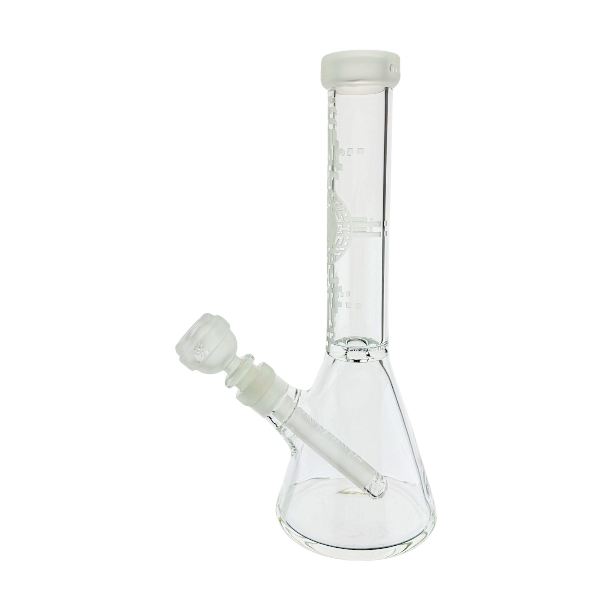 Milkyway Glass - 10.5 Inch Bio-Encryption Beaker Base Bong Clear