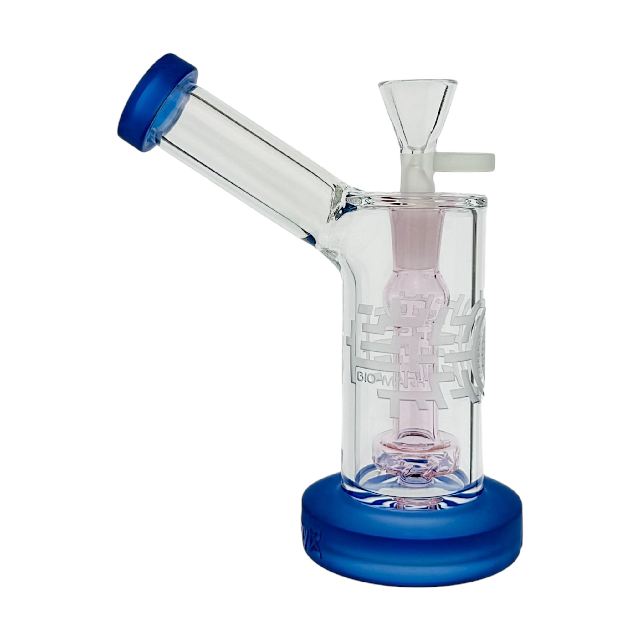 Milkyway Glass Bio Mark Bubbler Water Pipe Pink And Blue