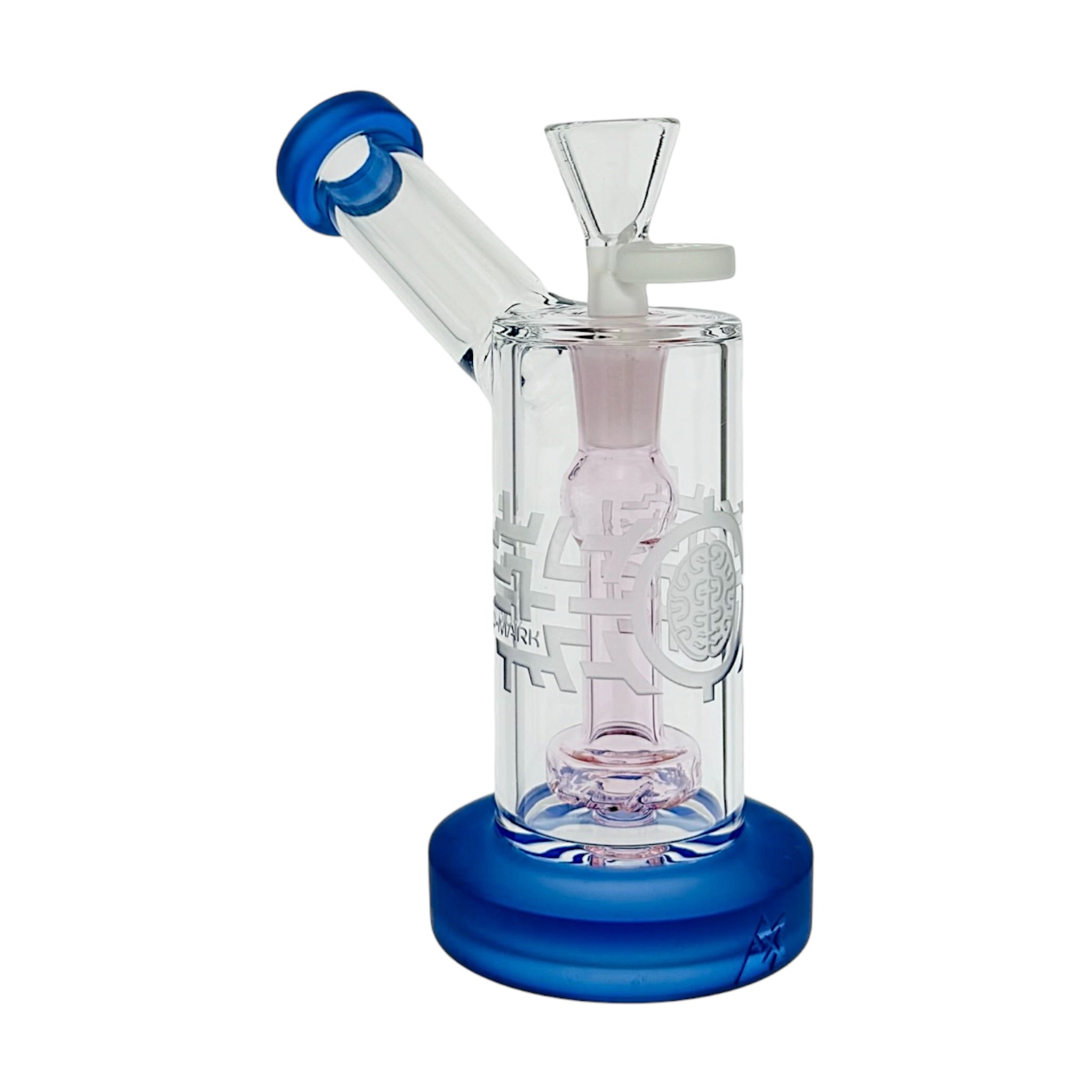 Milkyway Glass Bio Mark Bubbler Water Pipe Pink And Blue
