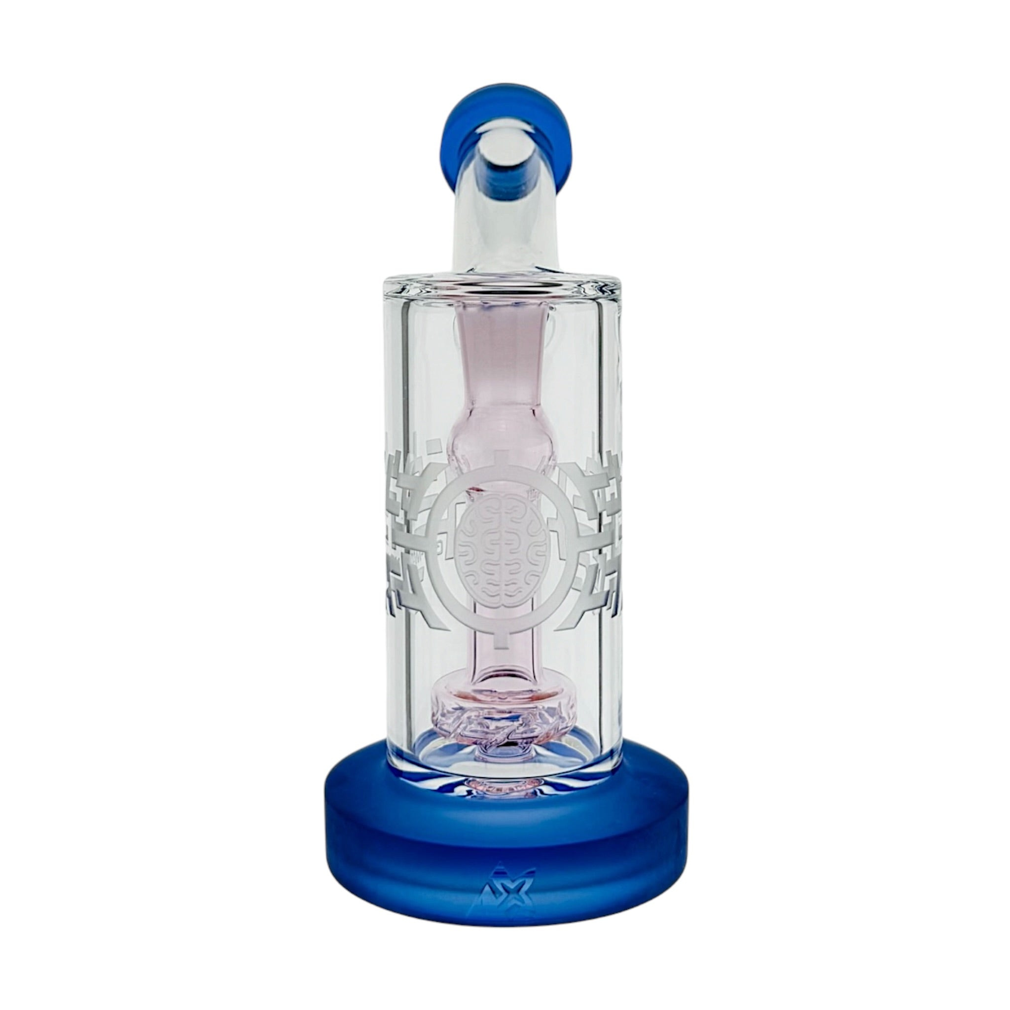 Milkyway Glass Bio Mark Bubbler Water Pipe Pink And Blue