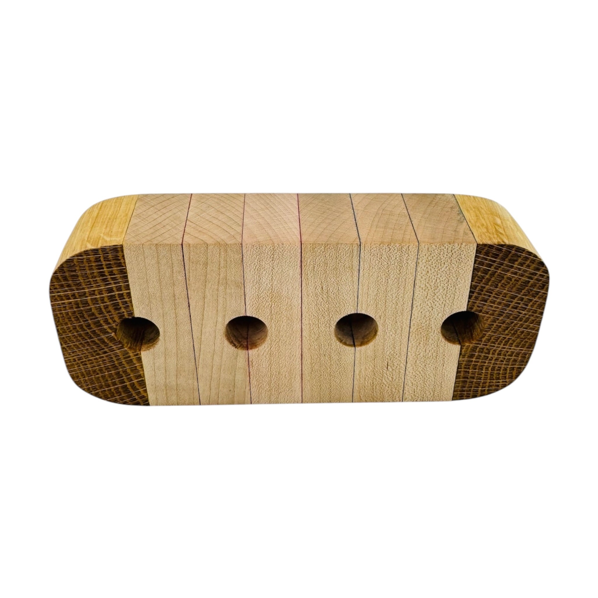 Laminated Dyed Wood 4 Hole Bong Bowl Blank Display Stand Holder