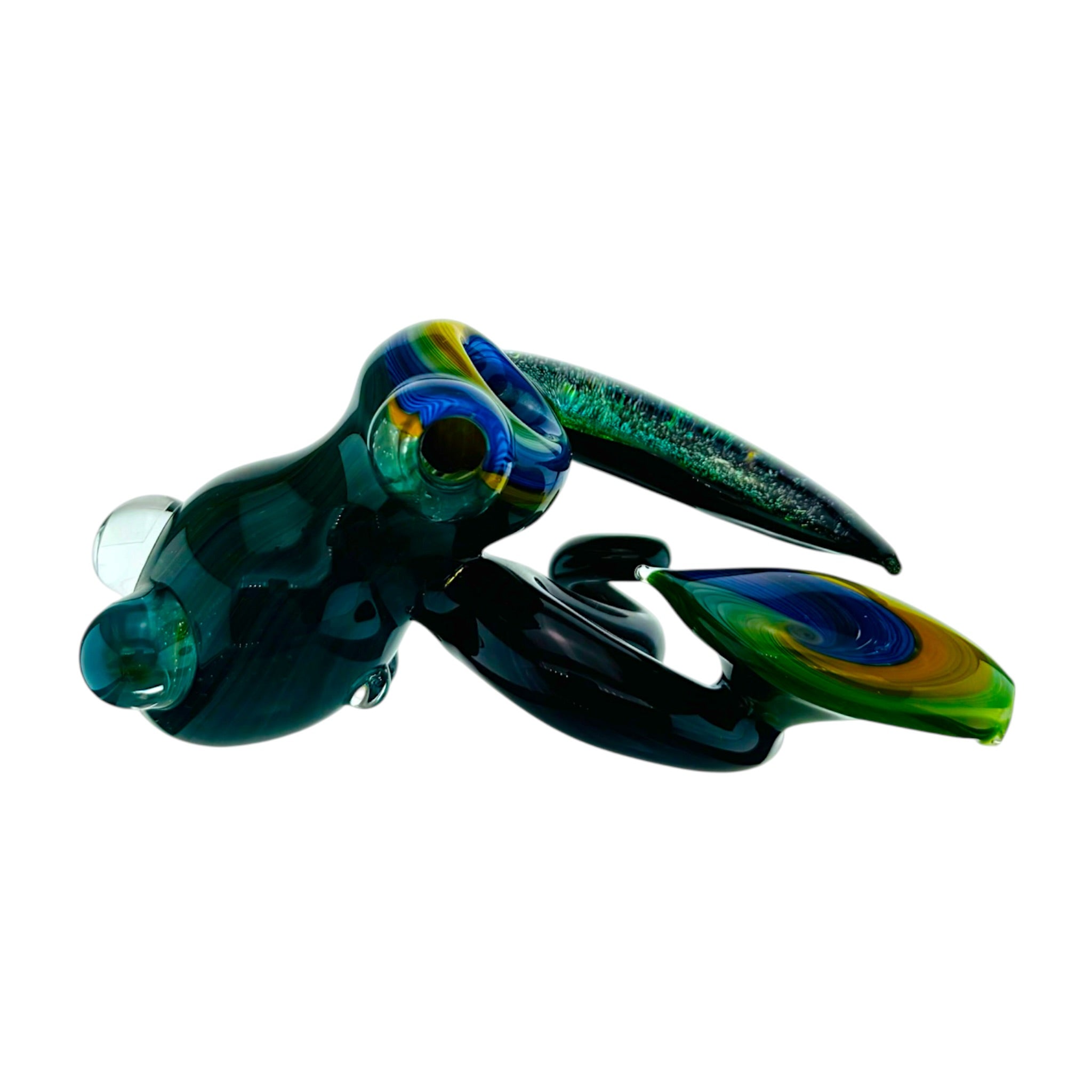 old school smoking pipe Heady Hammer Style Dry Pipe With Dichro Wing