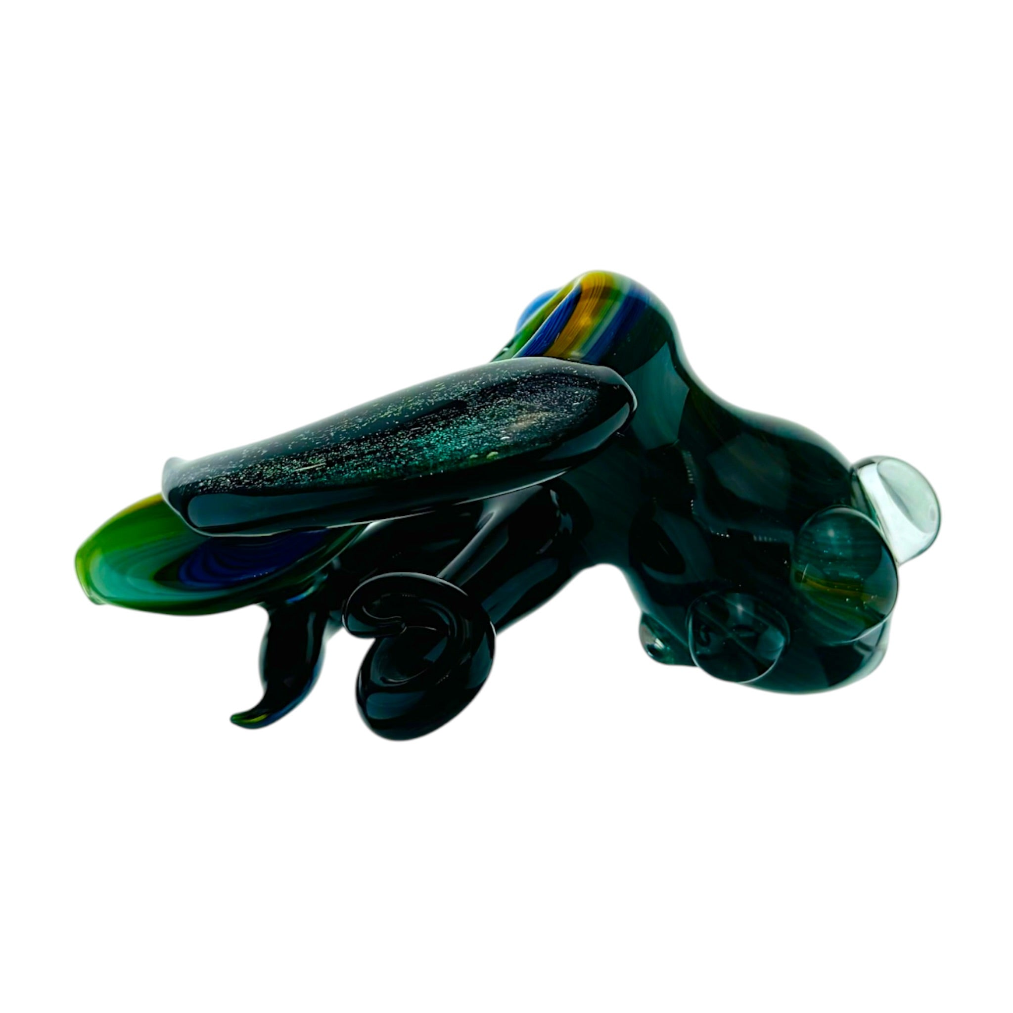 old school smoking pipe Heady Hammer Style Dry Pipe With Dichro Wing