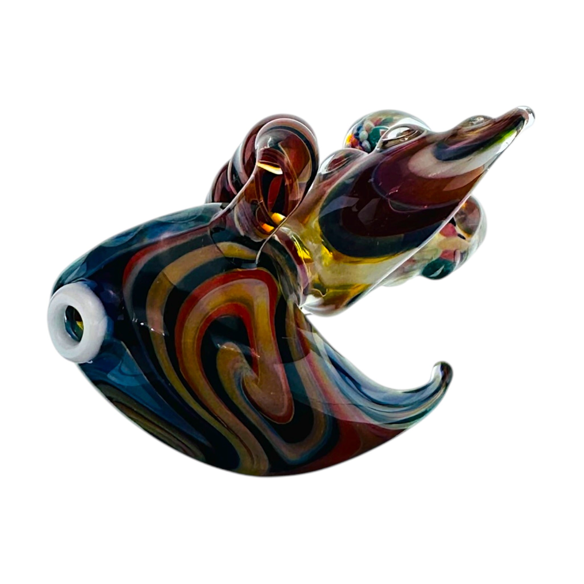 Heady Old School Style Dry Pipe With Implosion Marble