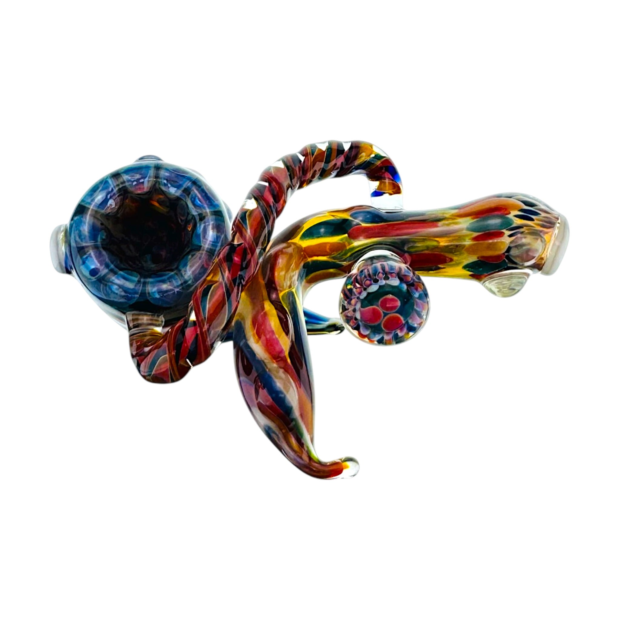 Heady Old School Style Dry Pipe With Implosion Marble