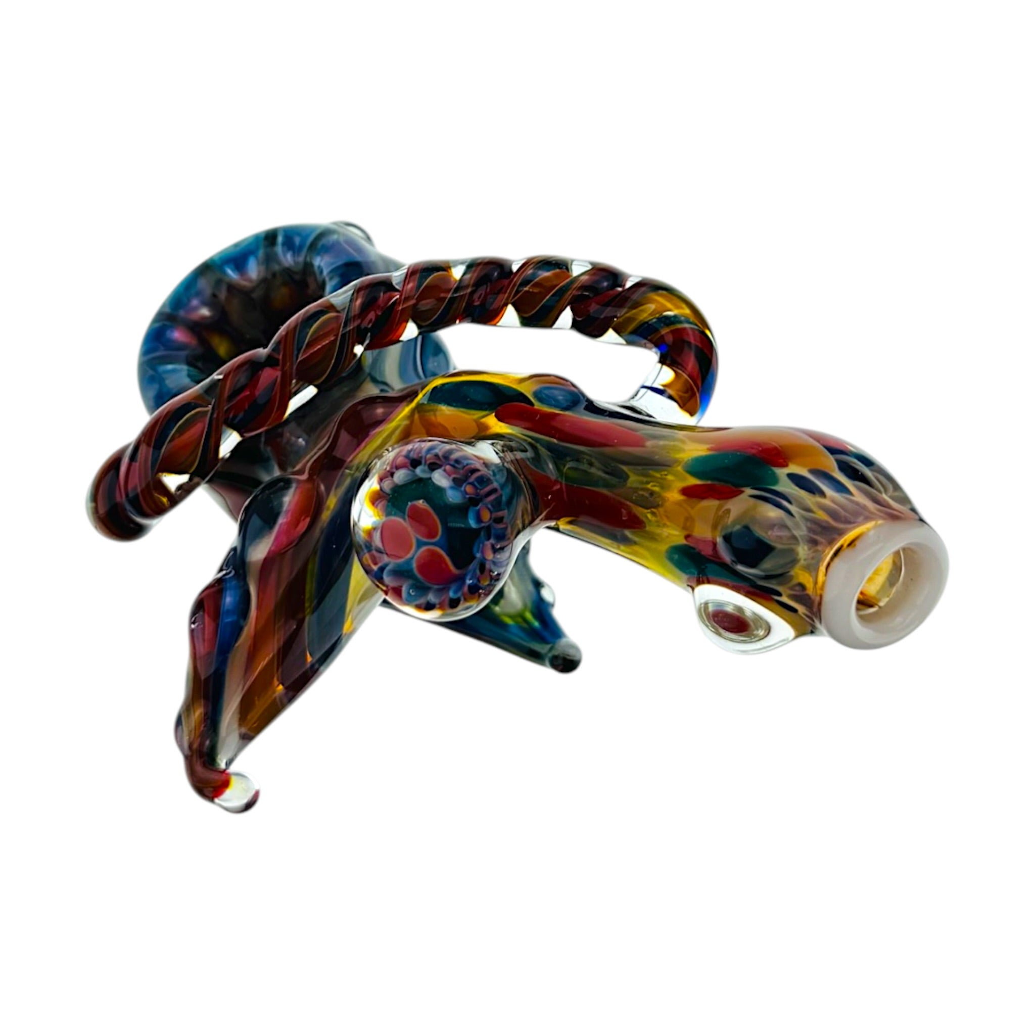Heady Old School Style Dry Pipe With Implosion Marble