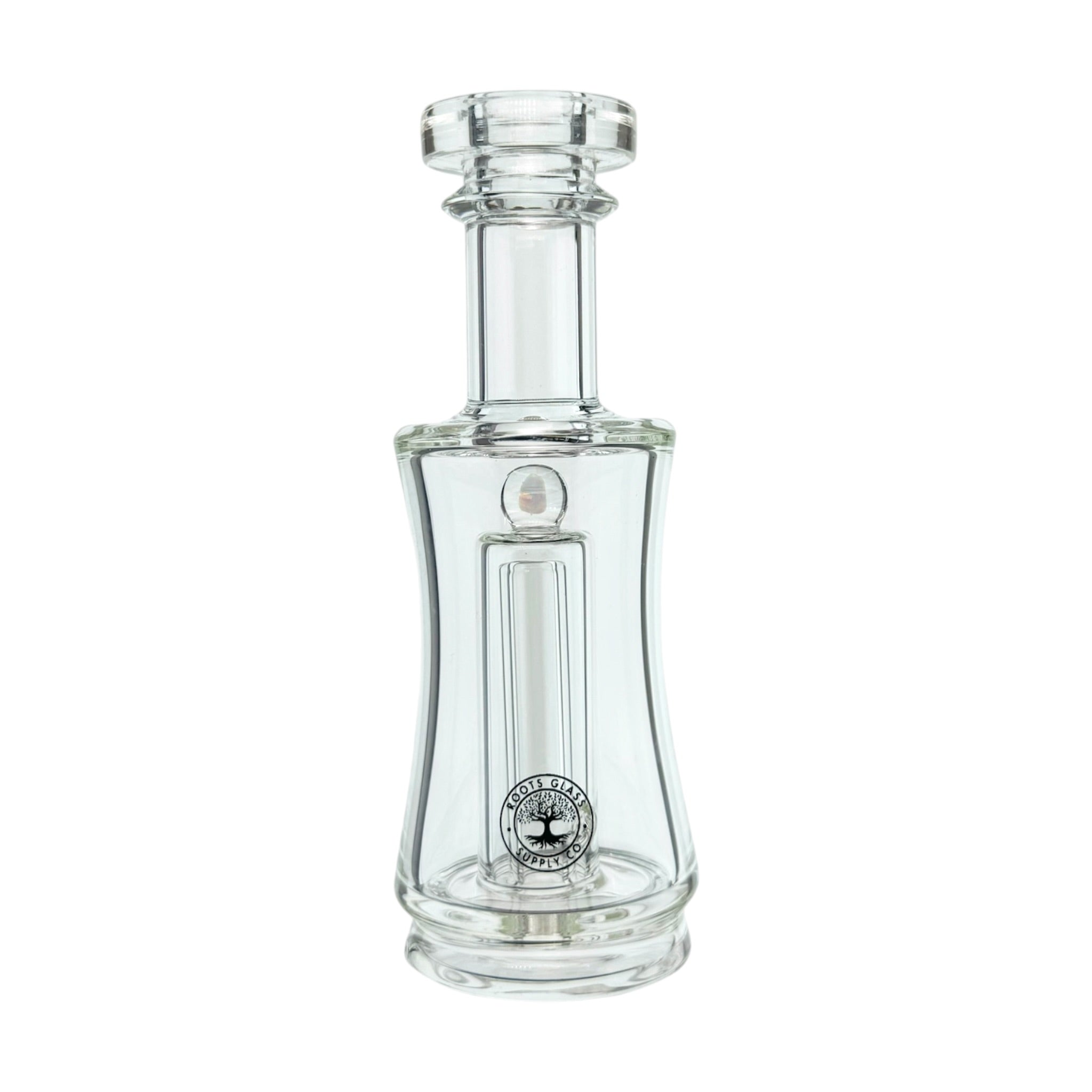 Simple Glass Water Attachment For Puffco Peak And Peak Pro E-Rig Portable Dag Rig By Roots Glass Supply Co