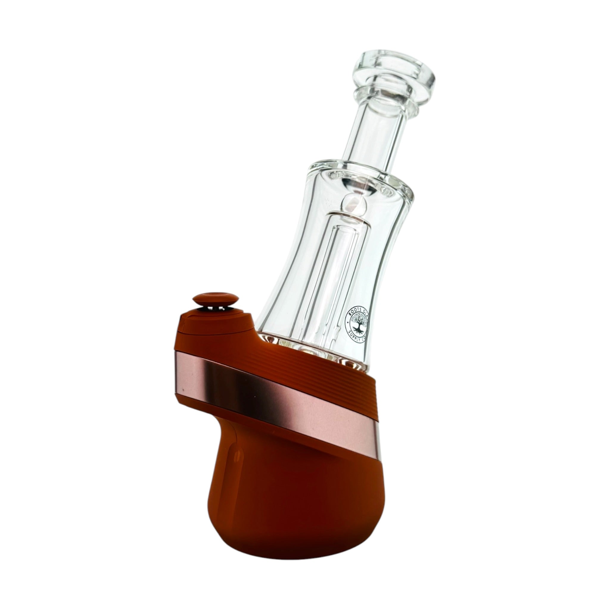 Simple Glass Water Attachment For Puffco Peak And Peak Pro E-Rig Portable Dag Rig By Roots Glass Supply Co