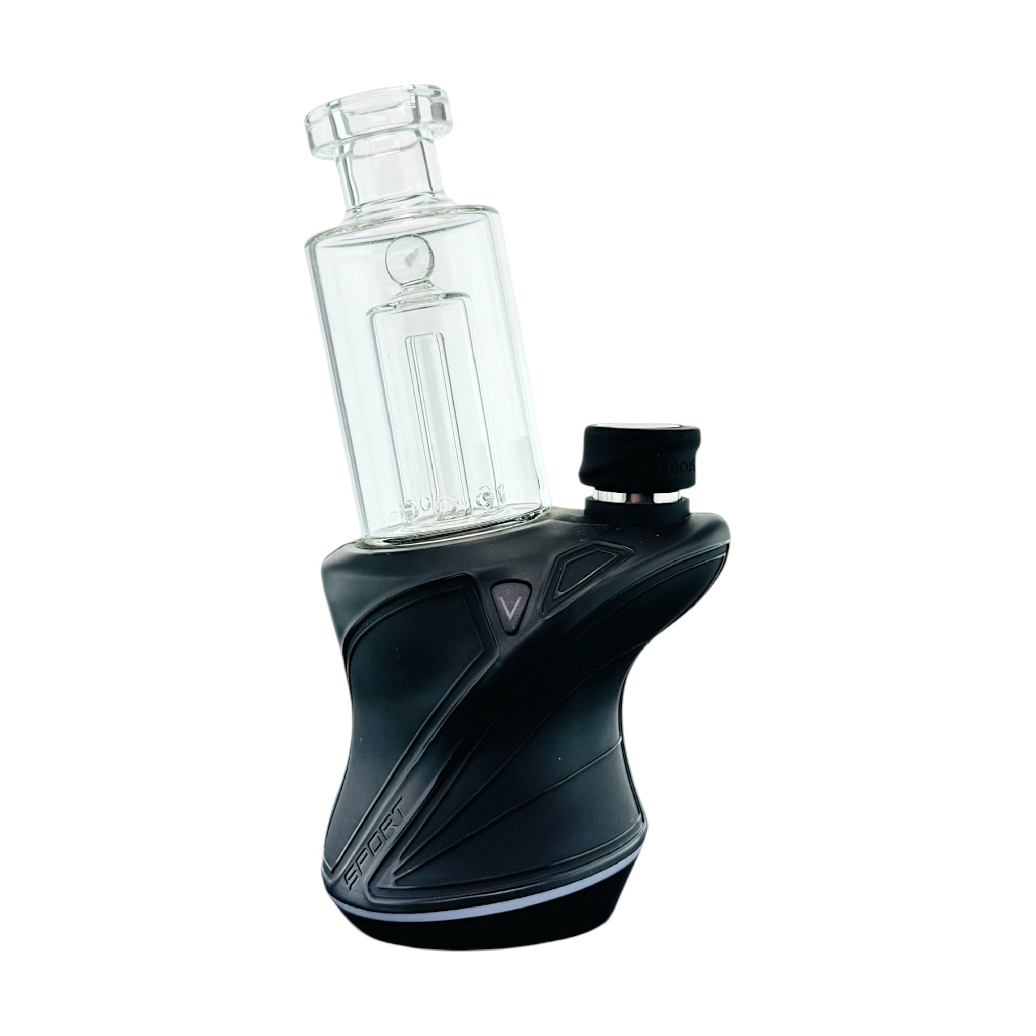 Simple Glass Water Pipe Attachment With Opal For Focus V Carta Sport electronic portable dab rig 