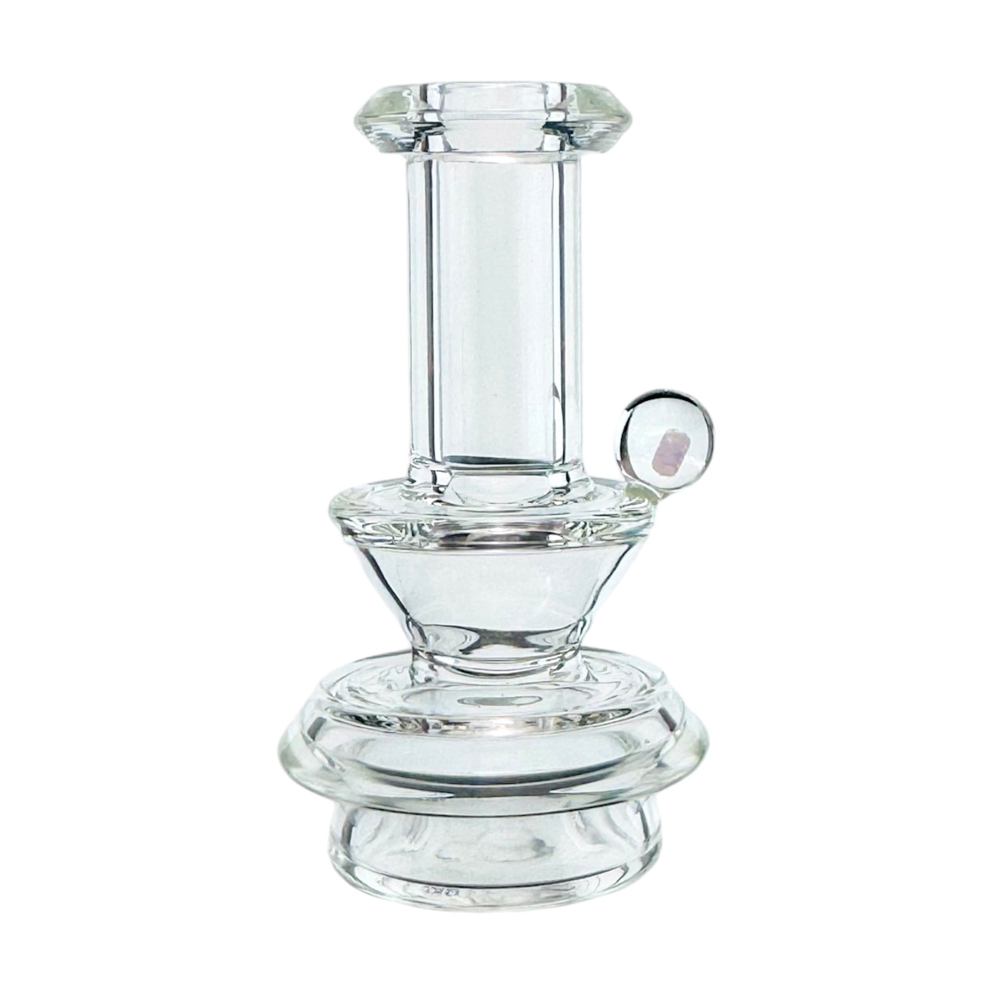 Small Glass Dry Dab Rig Attachment With Opal For Focus V Carta Sport