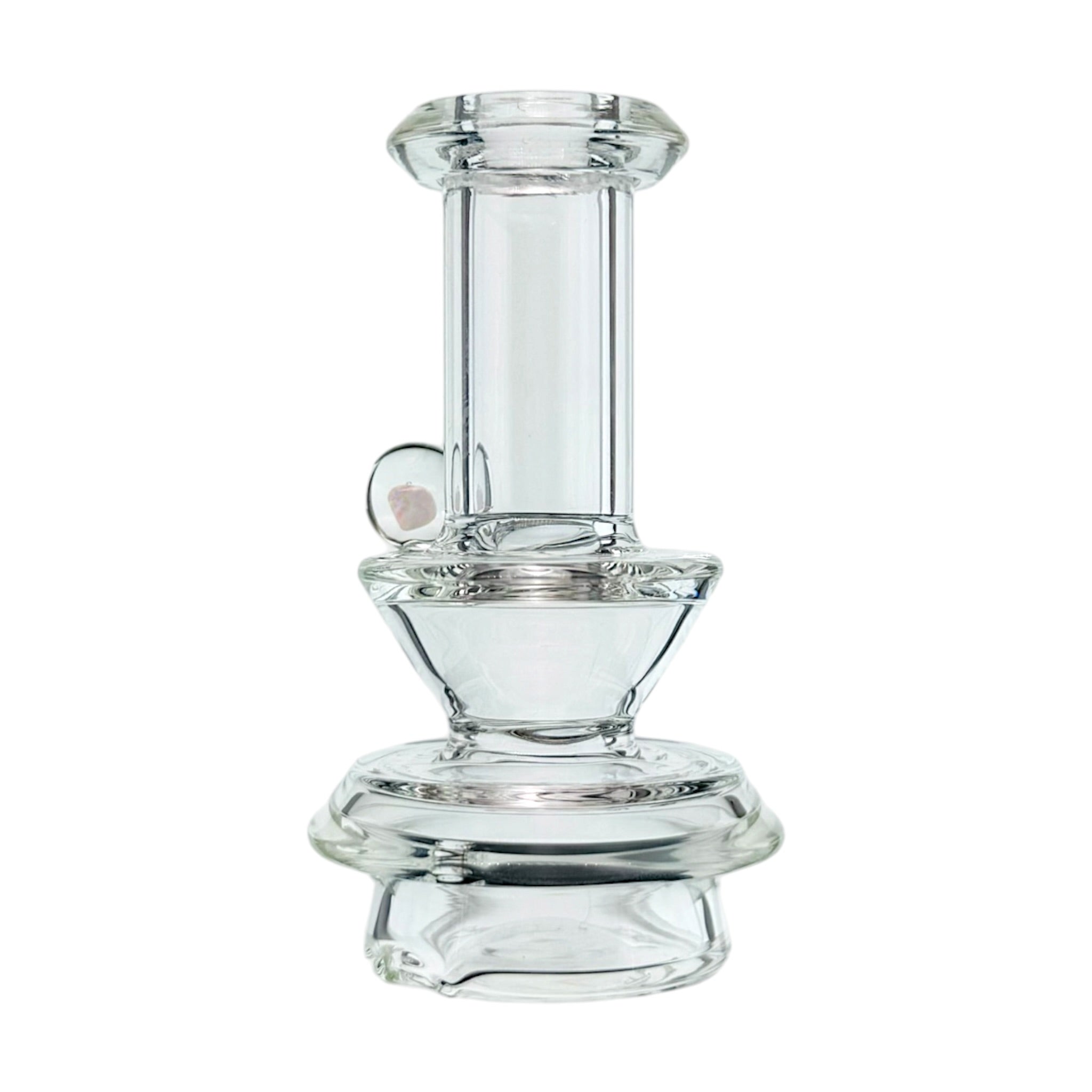 Small Glass Dry Dab Rig Attachment With Opal For Focus V Carta Sport