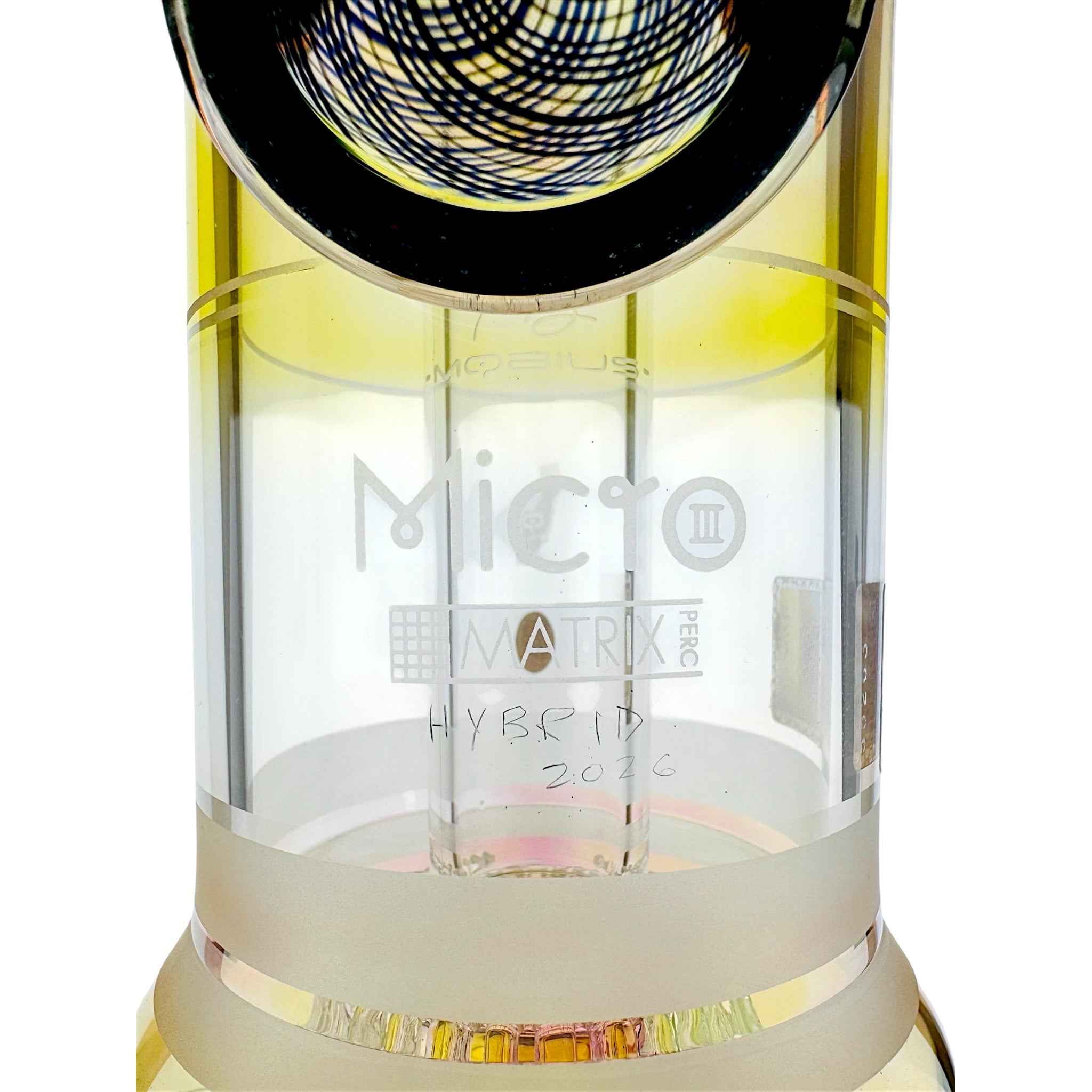 Custom Fumed Mobius Glass Micro Matrix Perc Bubbler V3 - Hybrid Series 2026