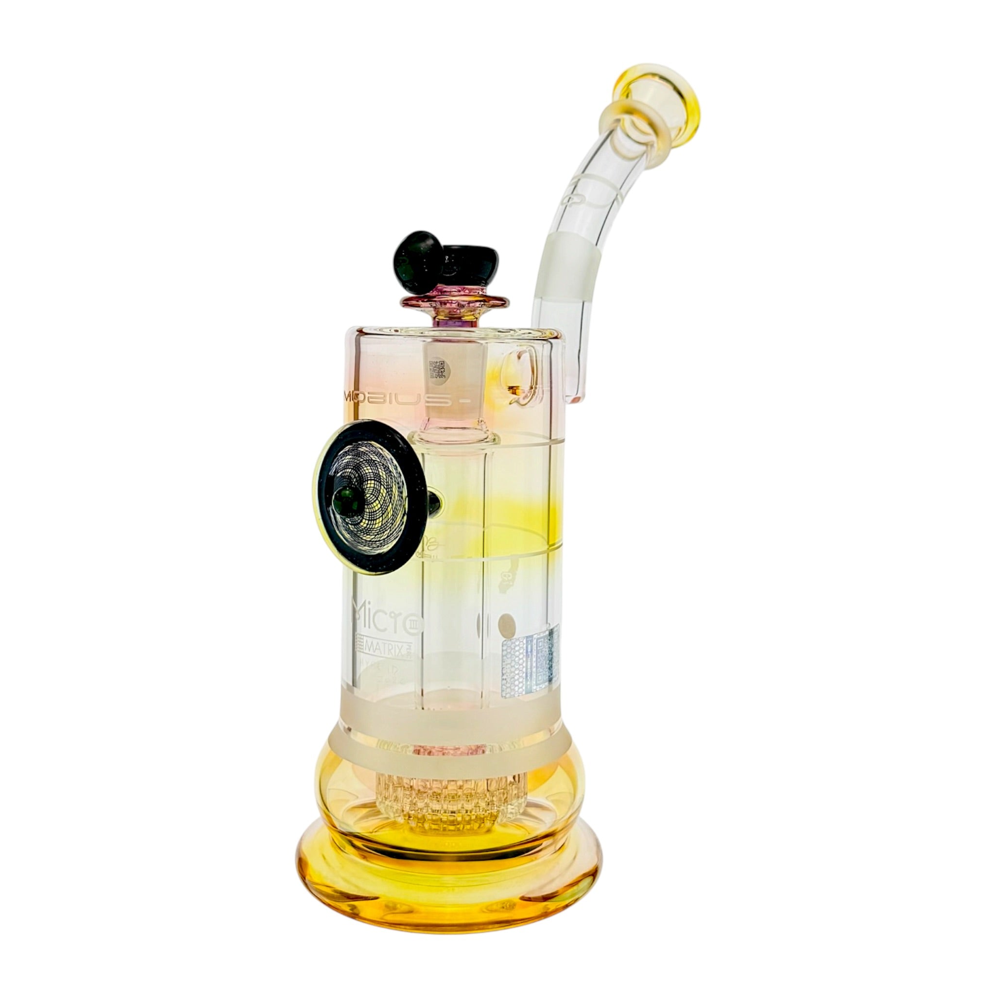 Custom Fumed Mobius Glass Micro Matrix Perc Bubbler V3 - Hybrid Series 2026