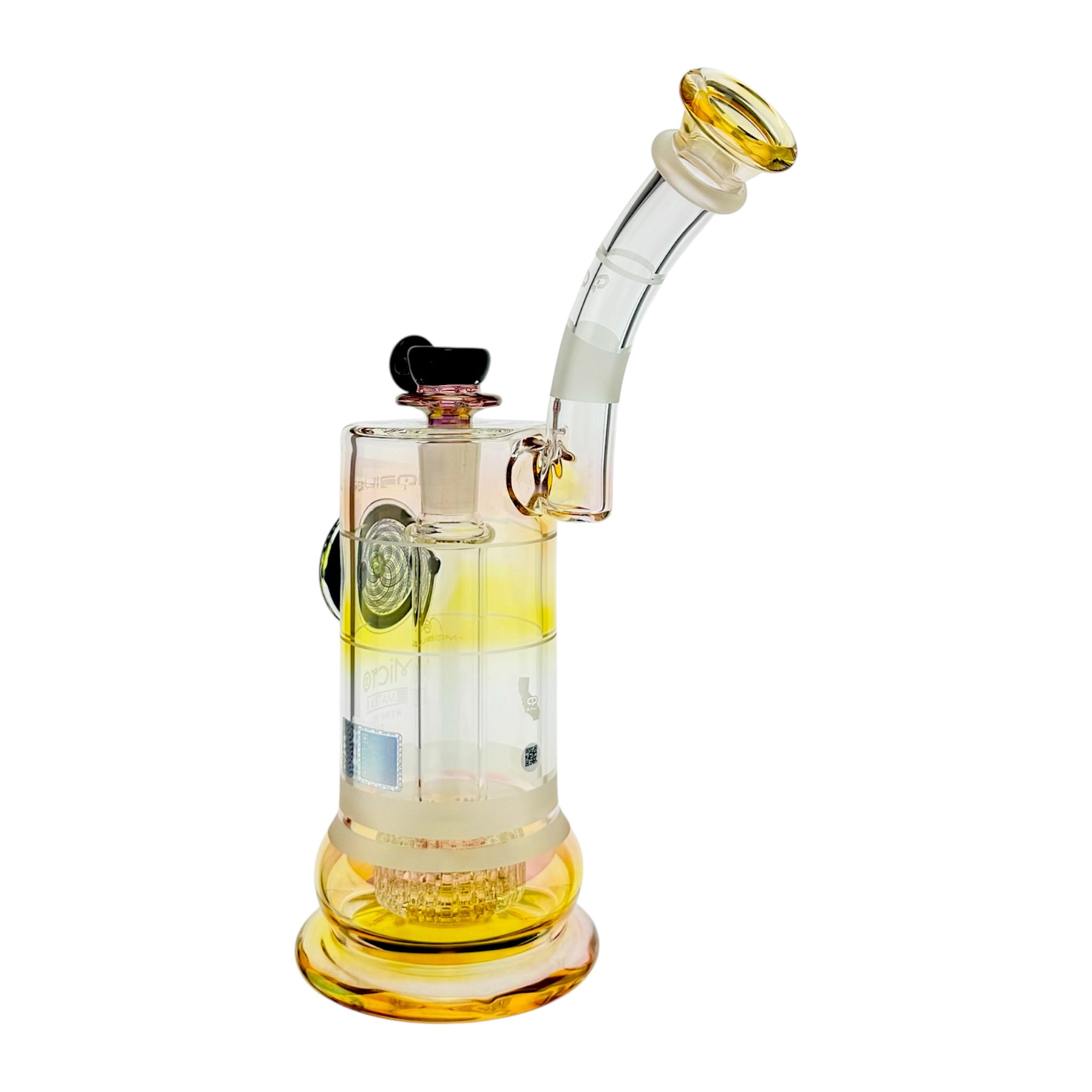Custom Fumed Mobius Glass Micro Matrix Perc Bubbler V3 - Hybrid Series 2026