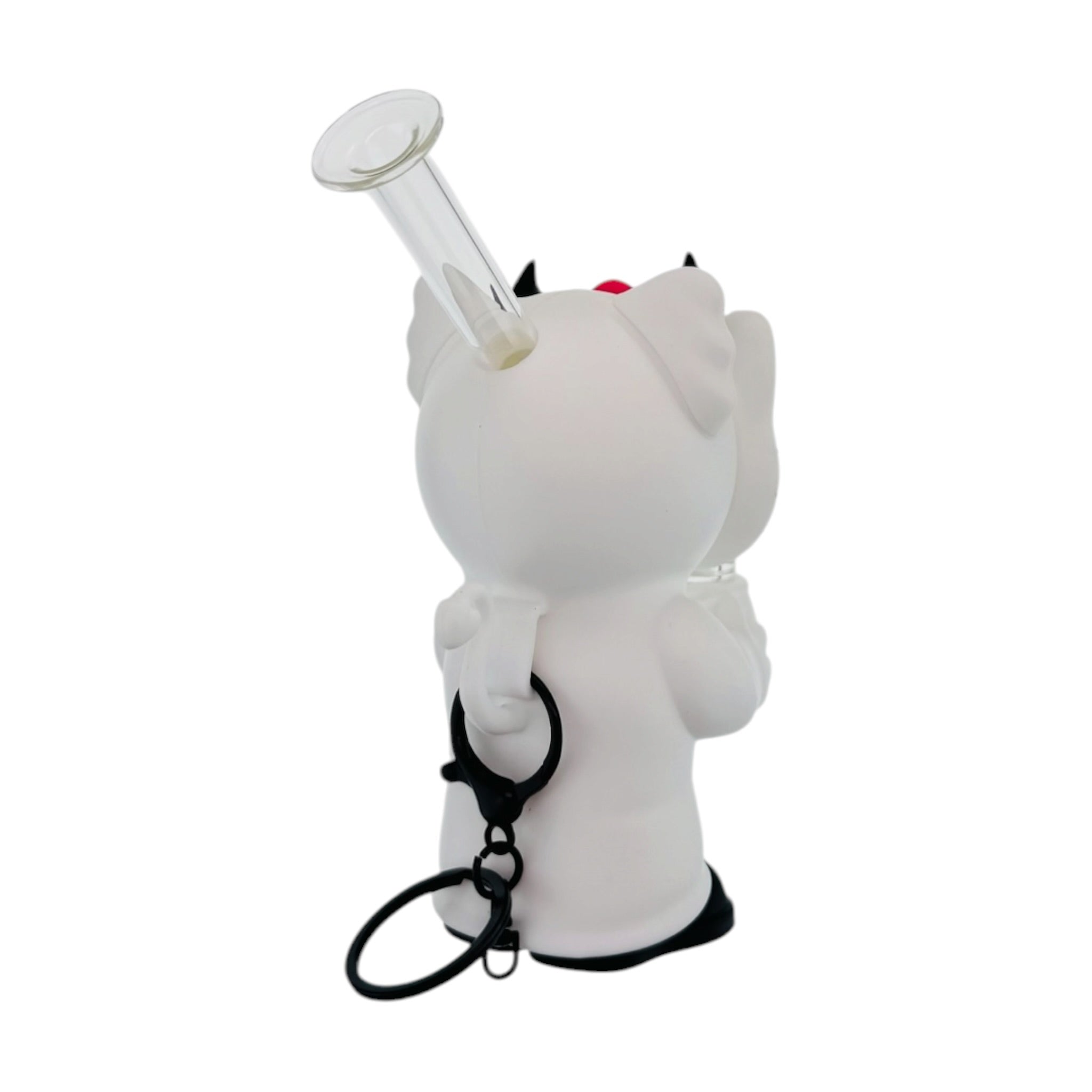 Devil Kitty Silicone Rubber Water Pipe White