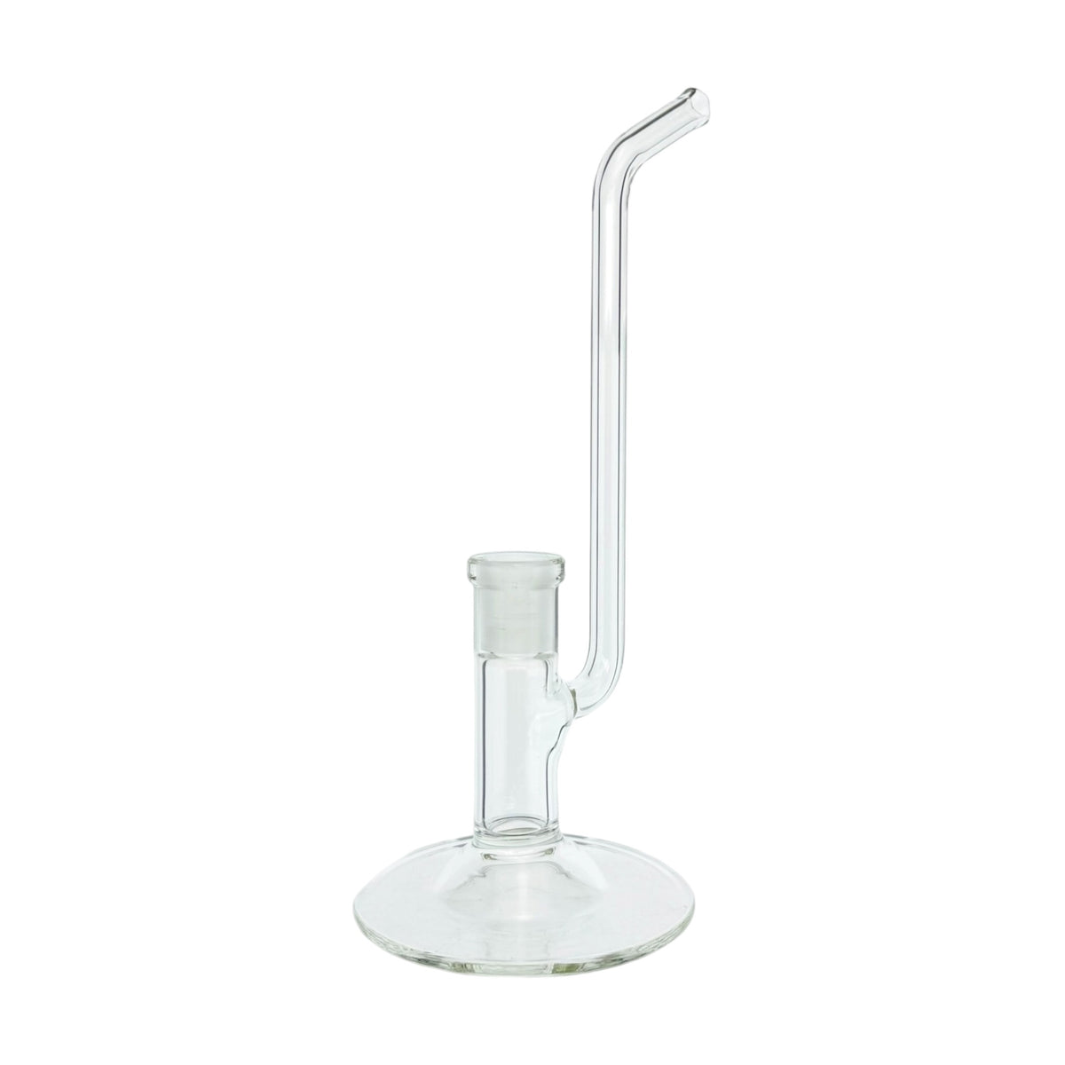 N3RD Glass - 14mm Simple Straight Tube Clear Dry Dab Rig