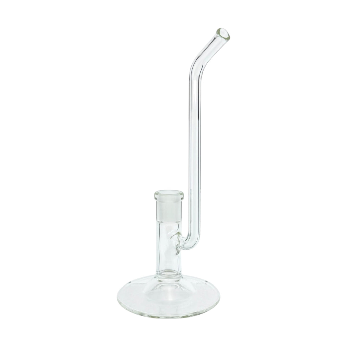 N3RD Glass - 14mm Simple Straight Tube Clear Dry Dab Rig