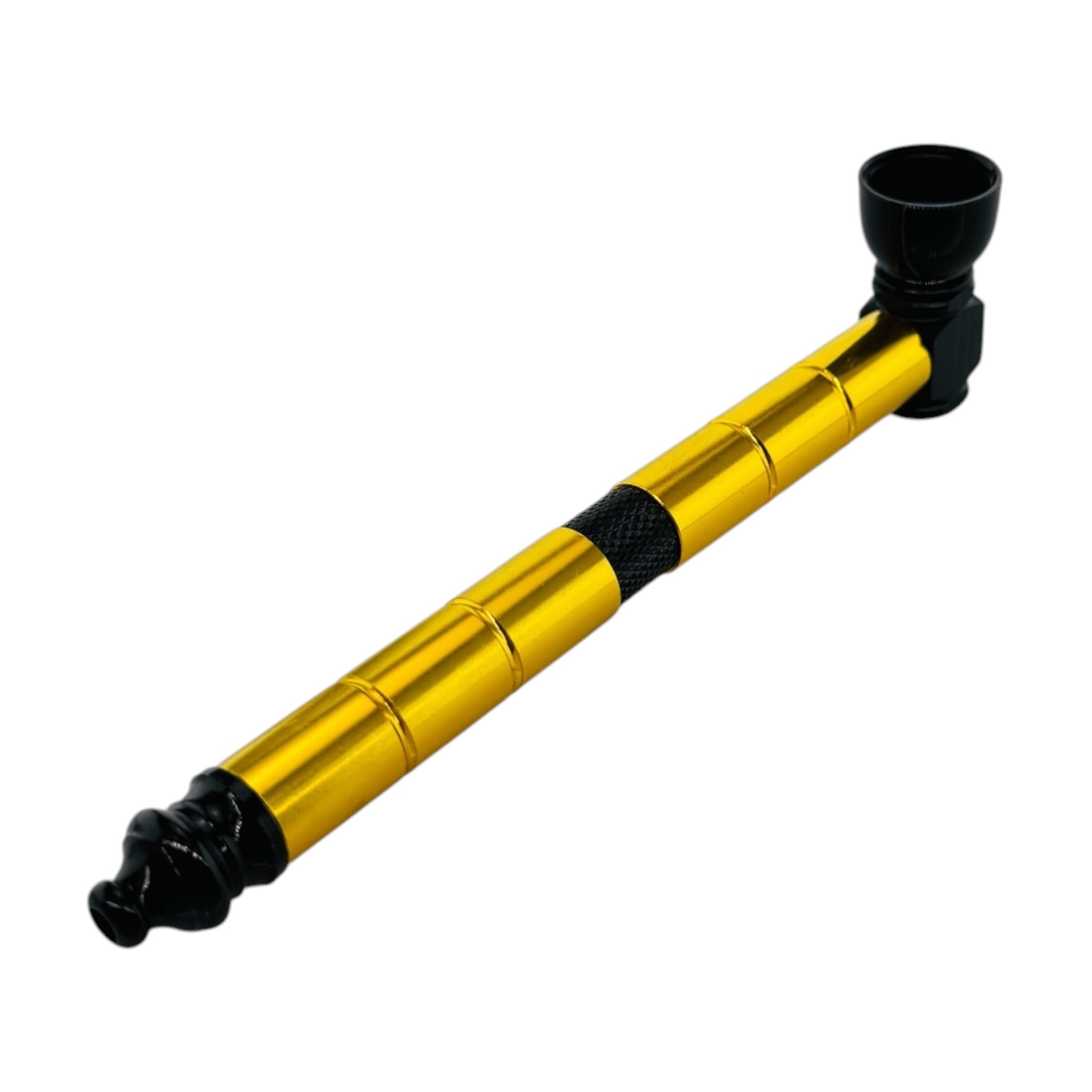 Gold And Black Long Stem Aluminum Metal Pipe