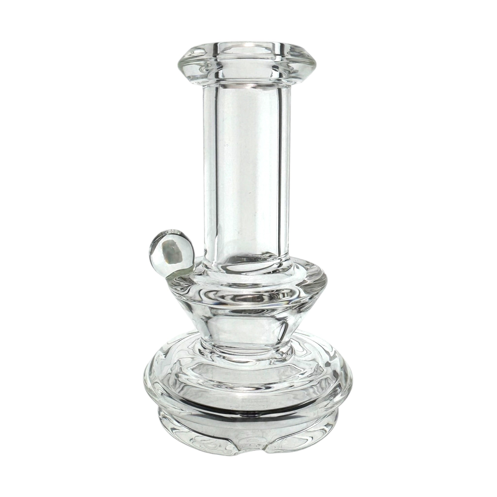 Small Glass Dry Hit Attachment With Opal For Puffco Peak