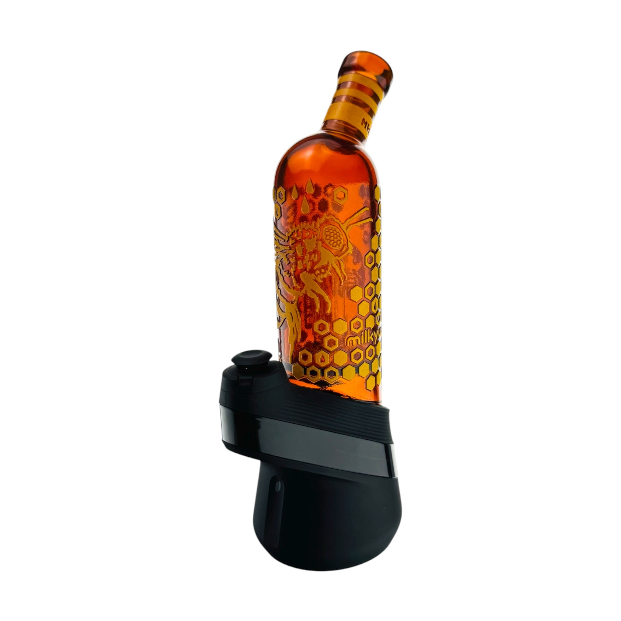 Milkyway Glass Honey Bee Glass Water Pipe Attachment For Puffco Peak