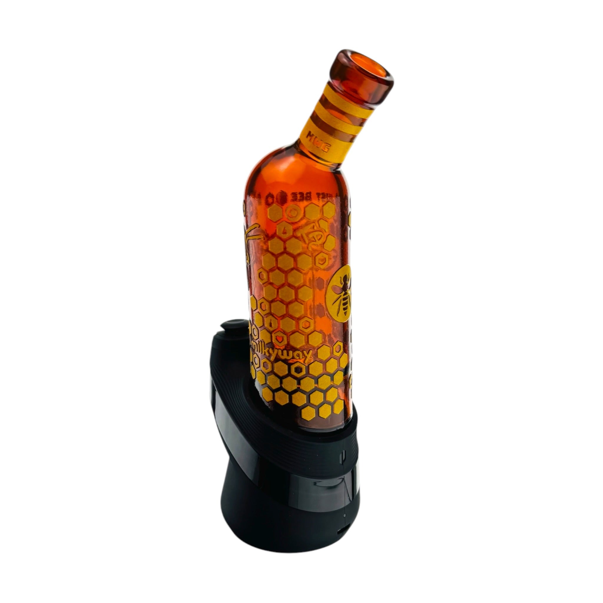 Milkyway Glass Honey Bee Glass Water Pipe Attachment For Puffco Peak