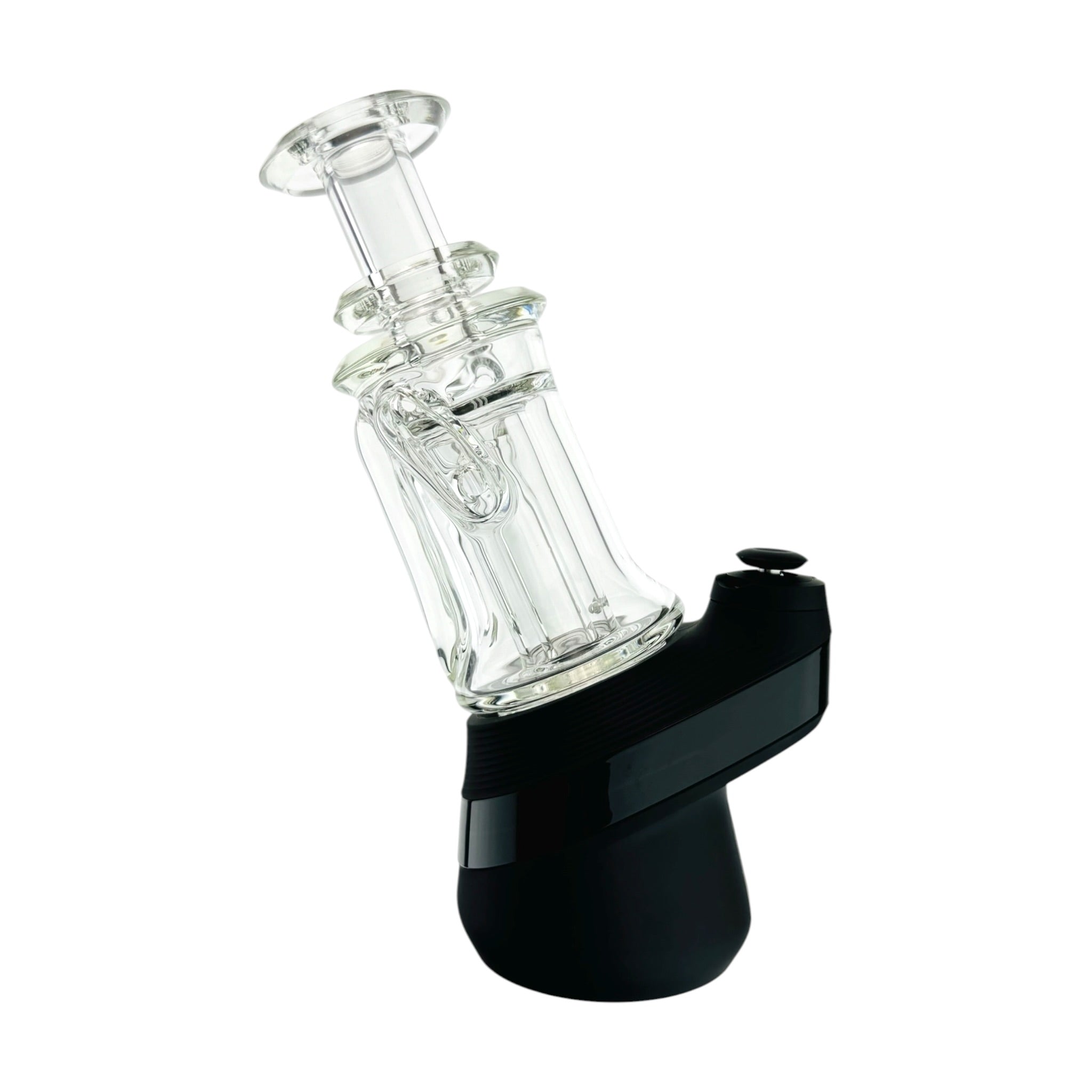 Clear Low Profile Recycler Glass Water Pipe Attachment For Puffco Peak