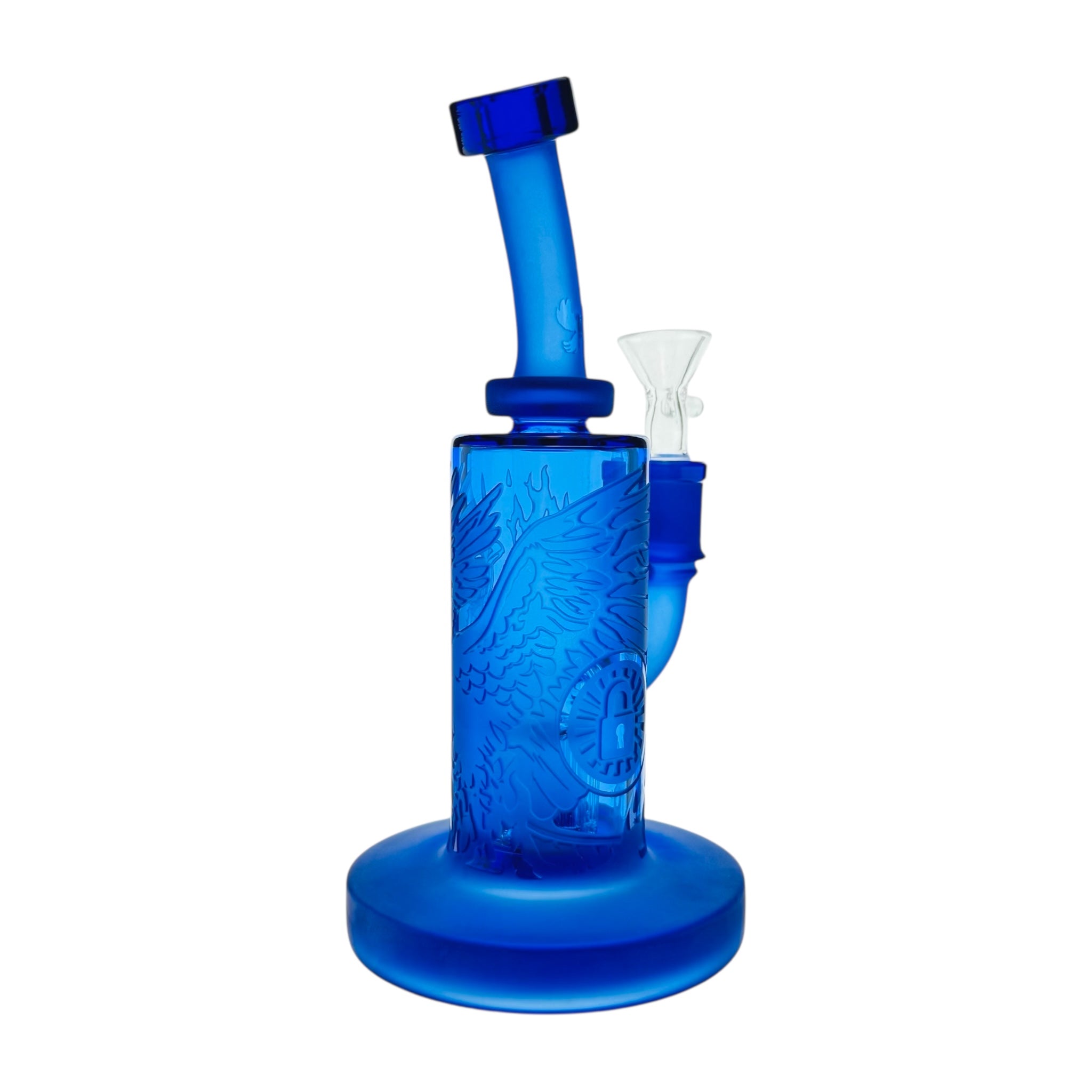 Milkyway Glass Blue Phoenix Forged in Fire Glass Bong 