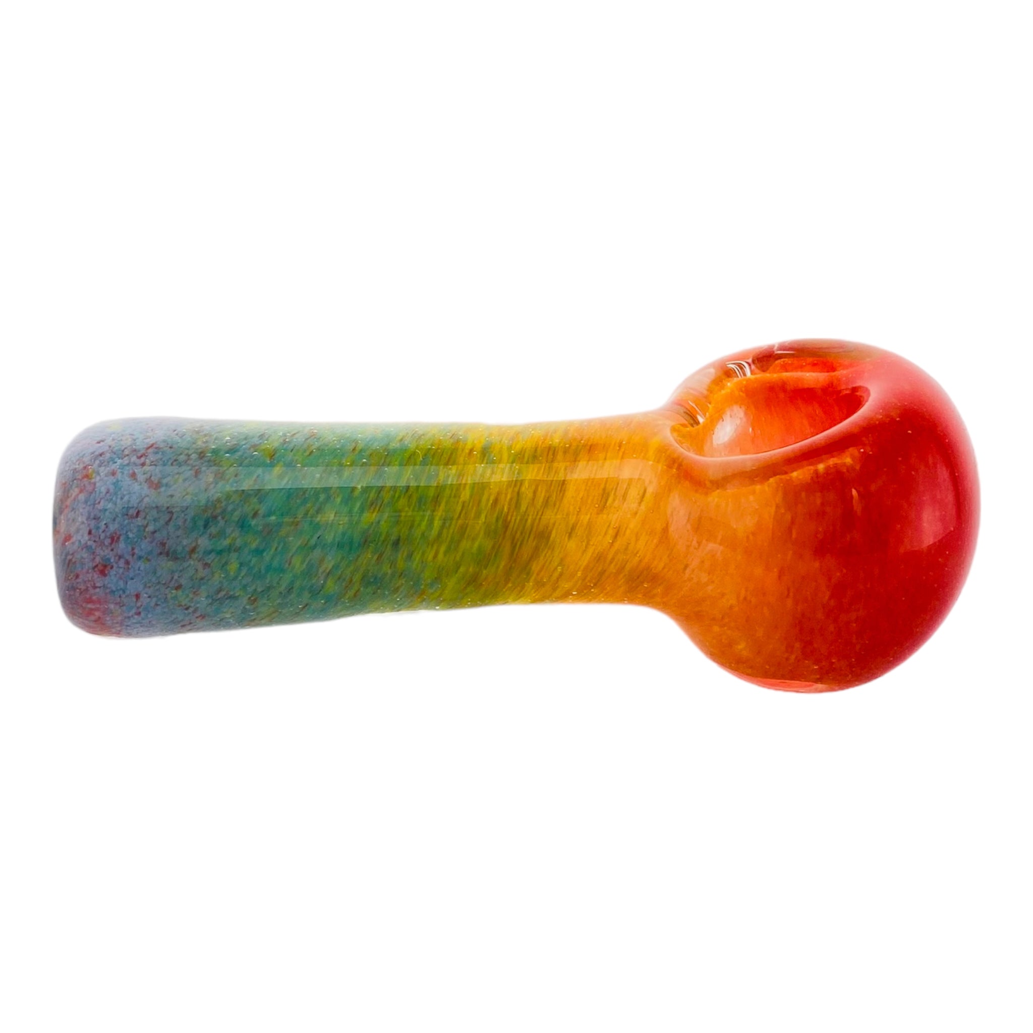 Small Inside Out Rainbow Fade Glass Hand Pipe