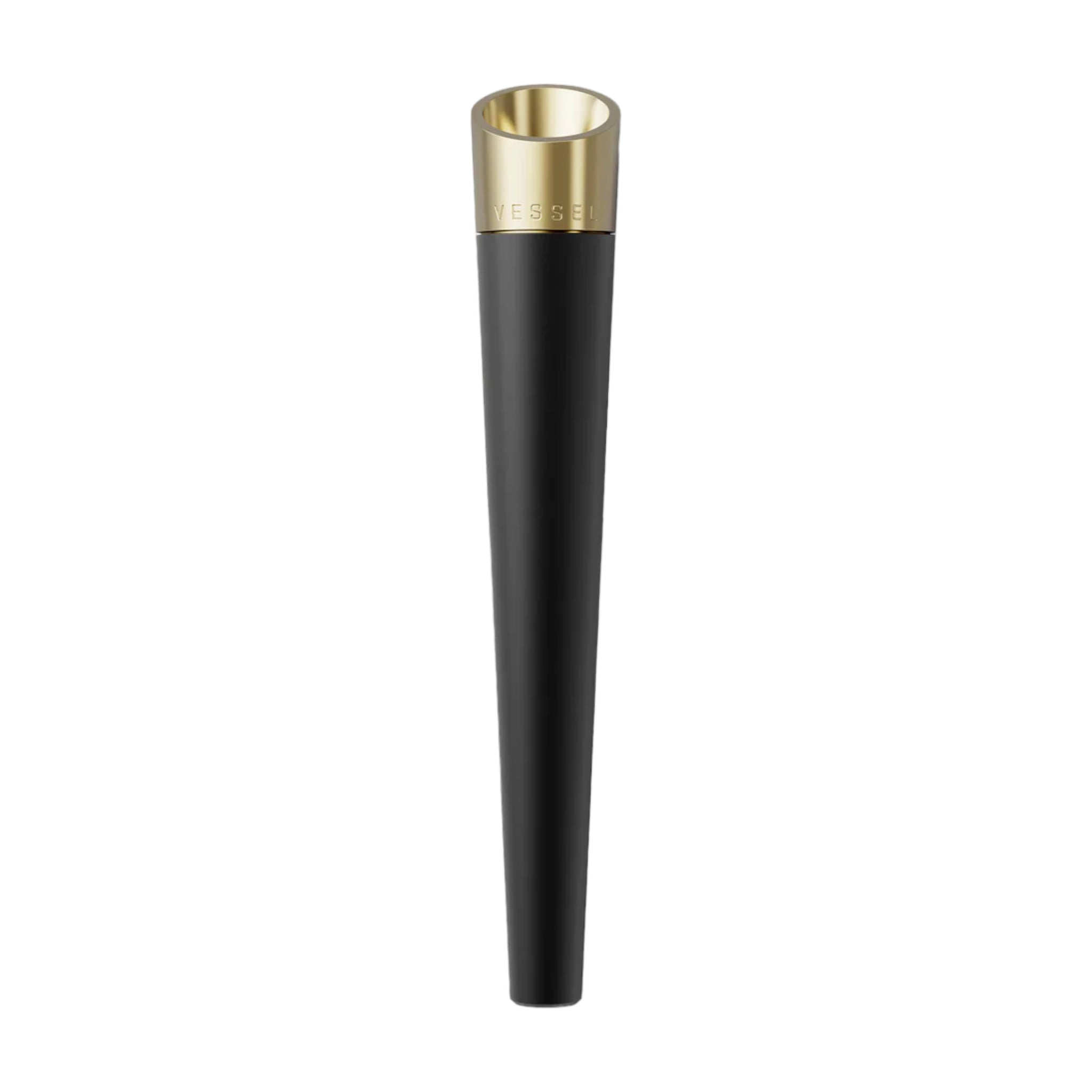 Vessel - Cone Helix Series Metal Hand Pipe Black