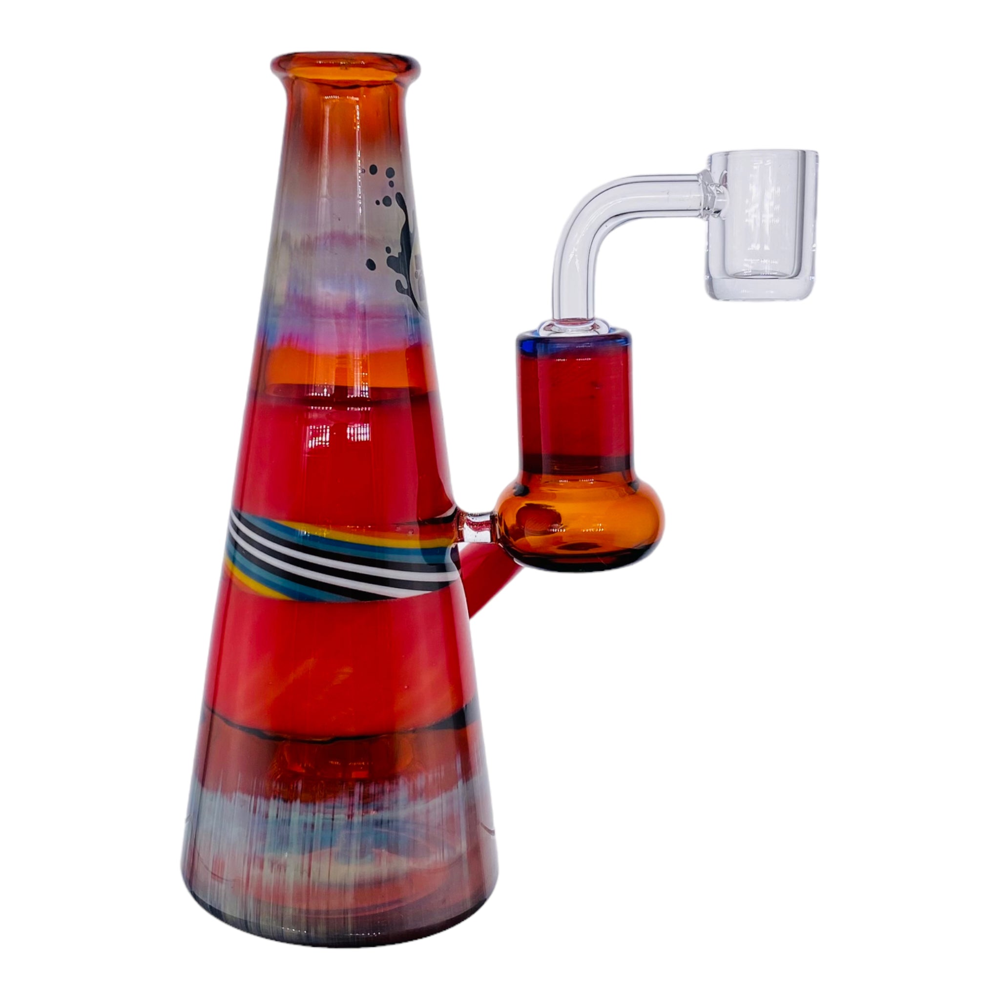 heady glass Pulsar Glass Red Lamp Dab Rig With Wig Wag Linework