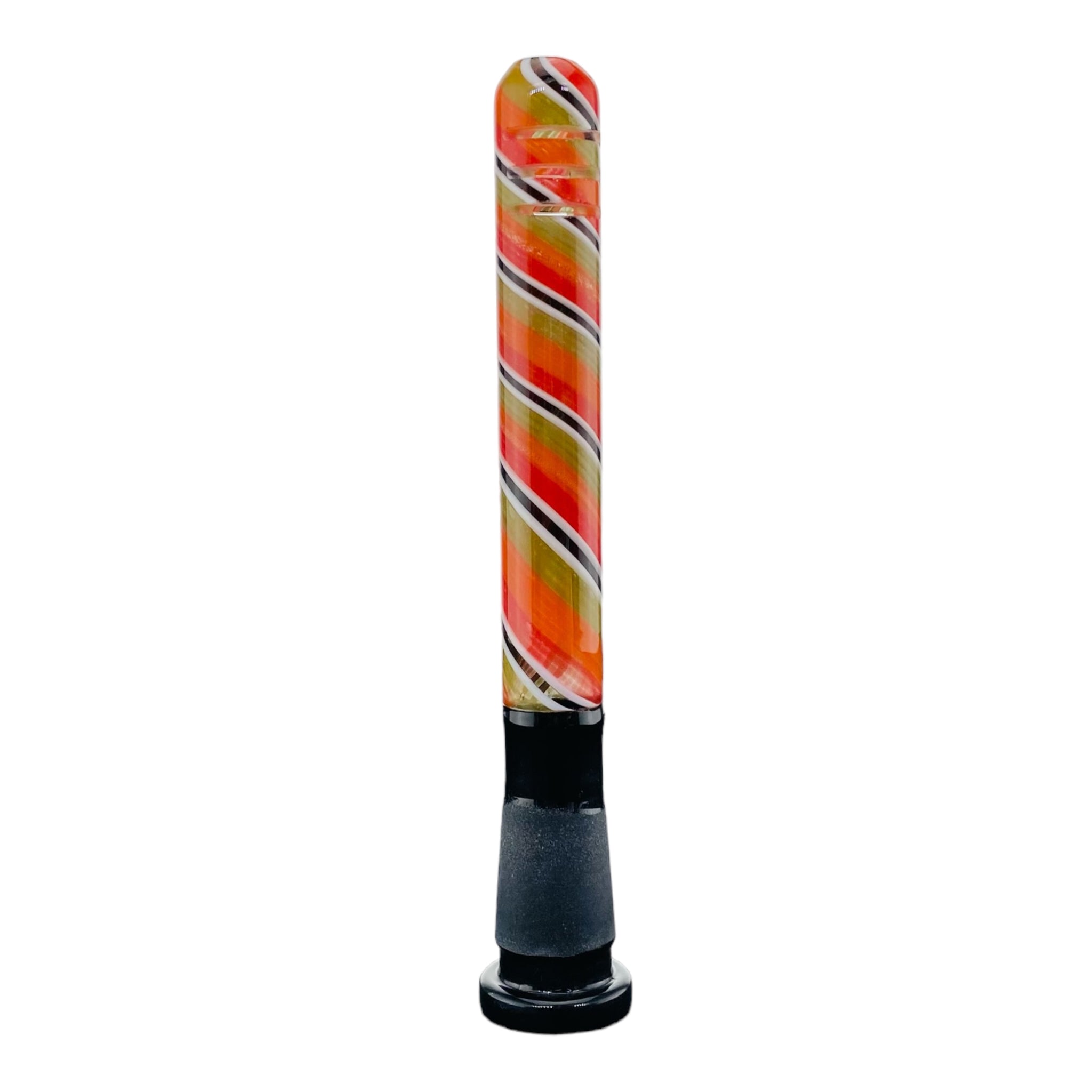 heady custom 4 Inch 14mm - 10mm Downstem For Glass Bong With Multi Color Linework