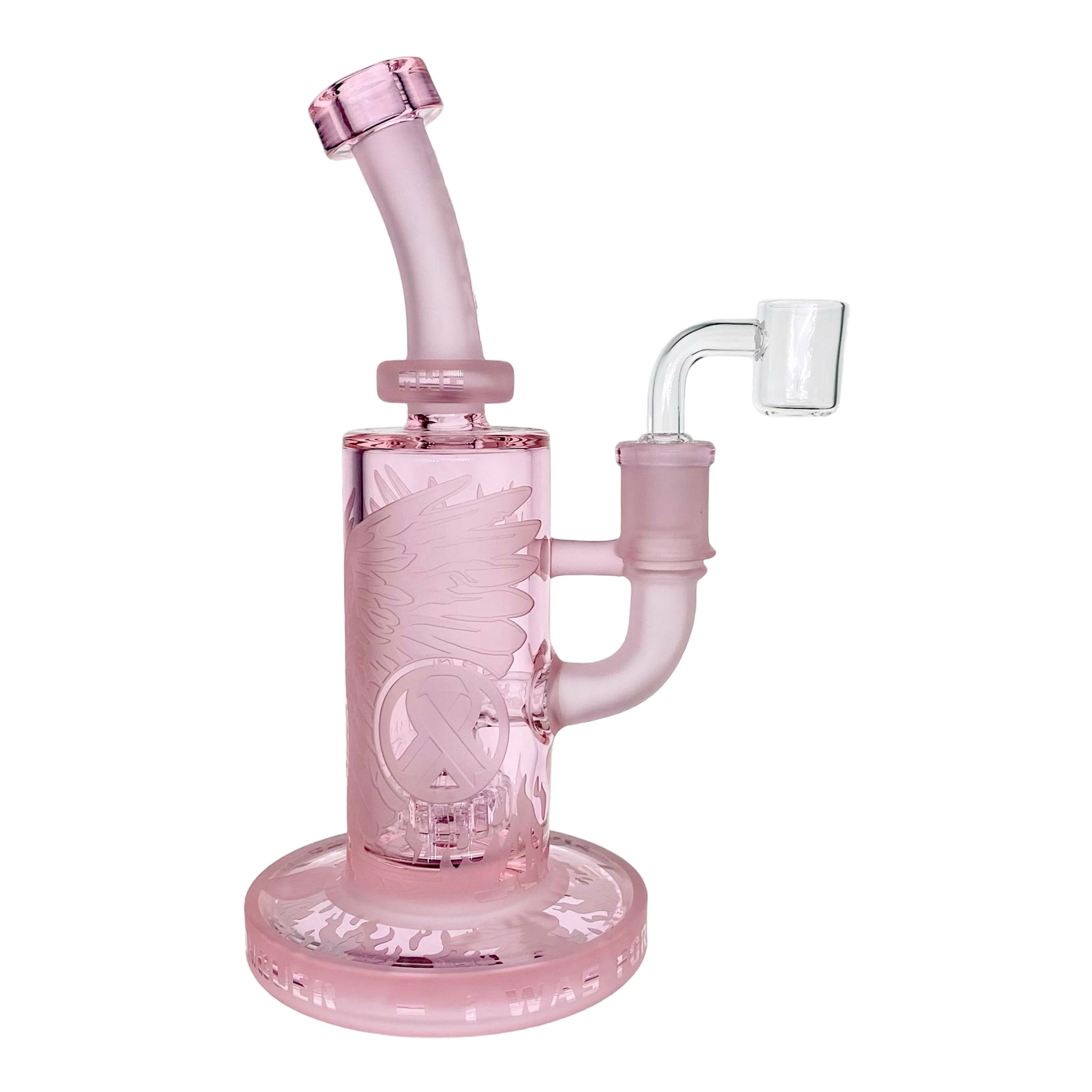 Milkyway Glass Pink Phoenix Forged in Fire Dab Rig