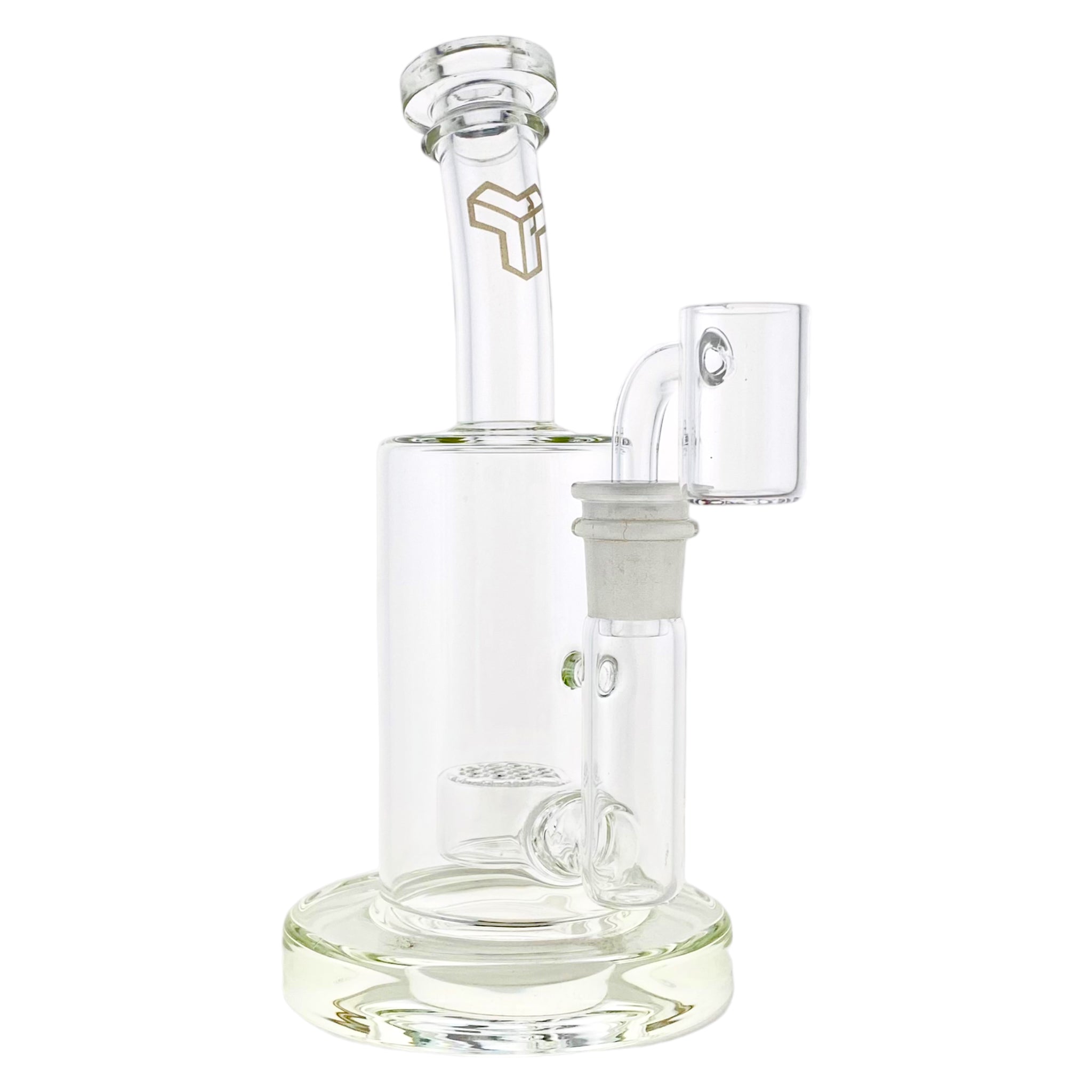 best mini Small Clear Dab Rig With Seed of Life Percolator