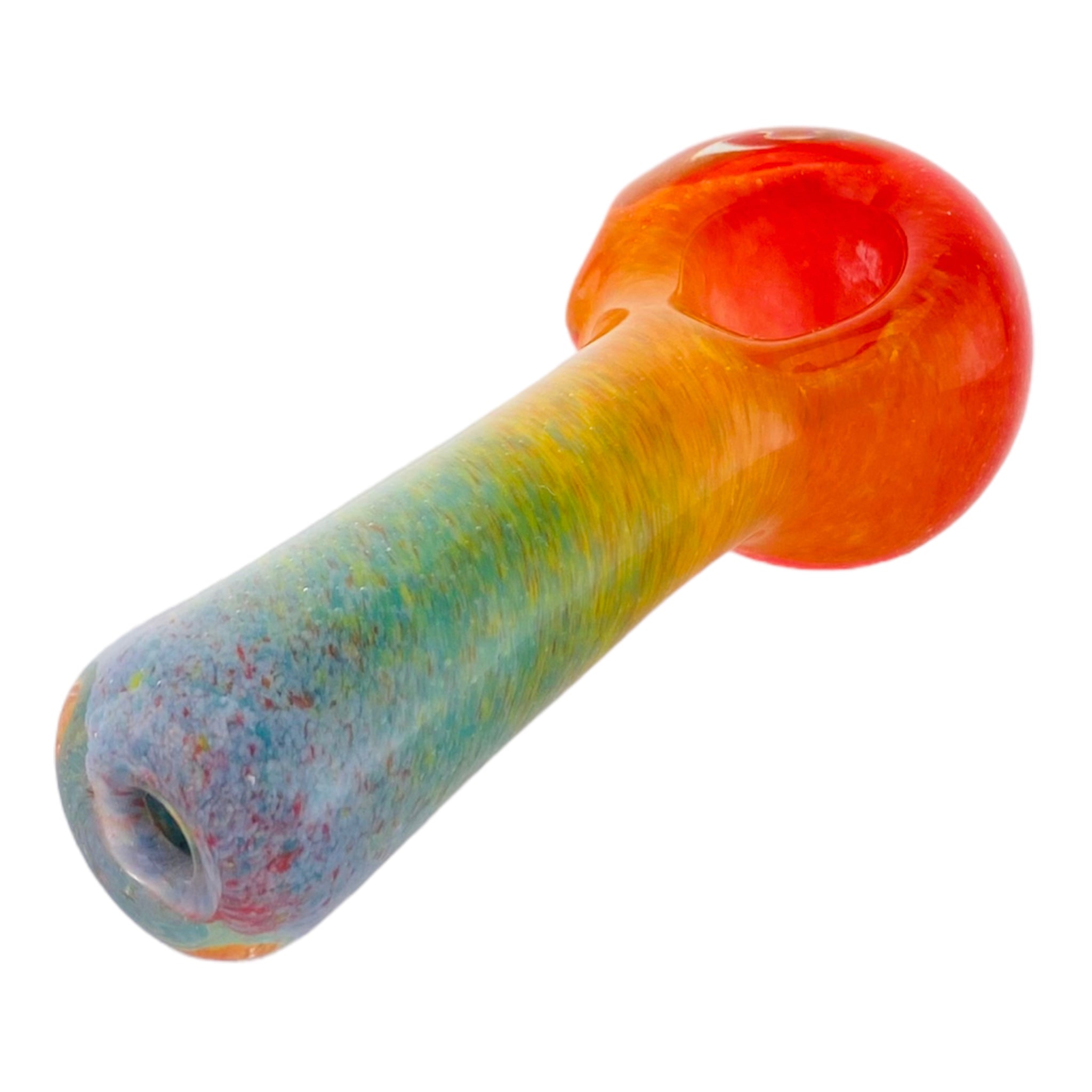 Small Inside Out Rainbow Fade Glass Hand Pipe