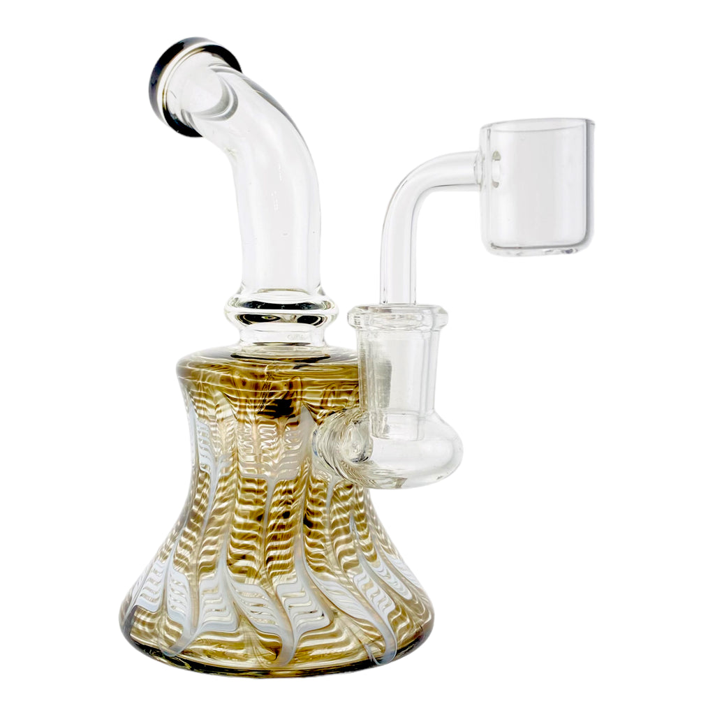 Small Dab Rig With Black Wrap And Rake