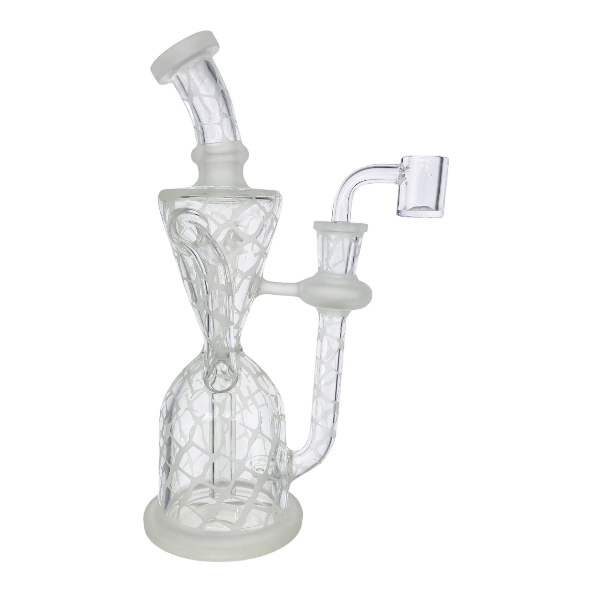 Clear Double Uptake Recycler With Sand Blasting