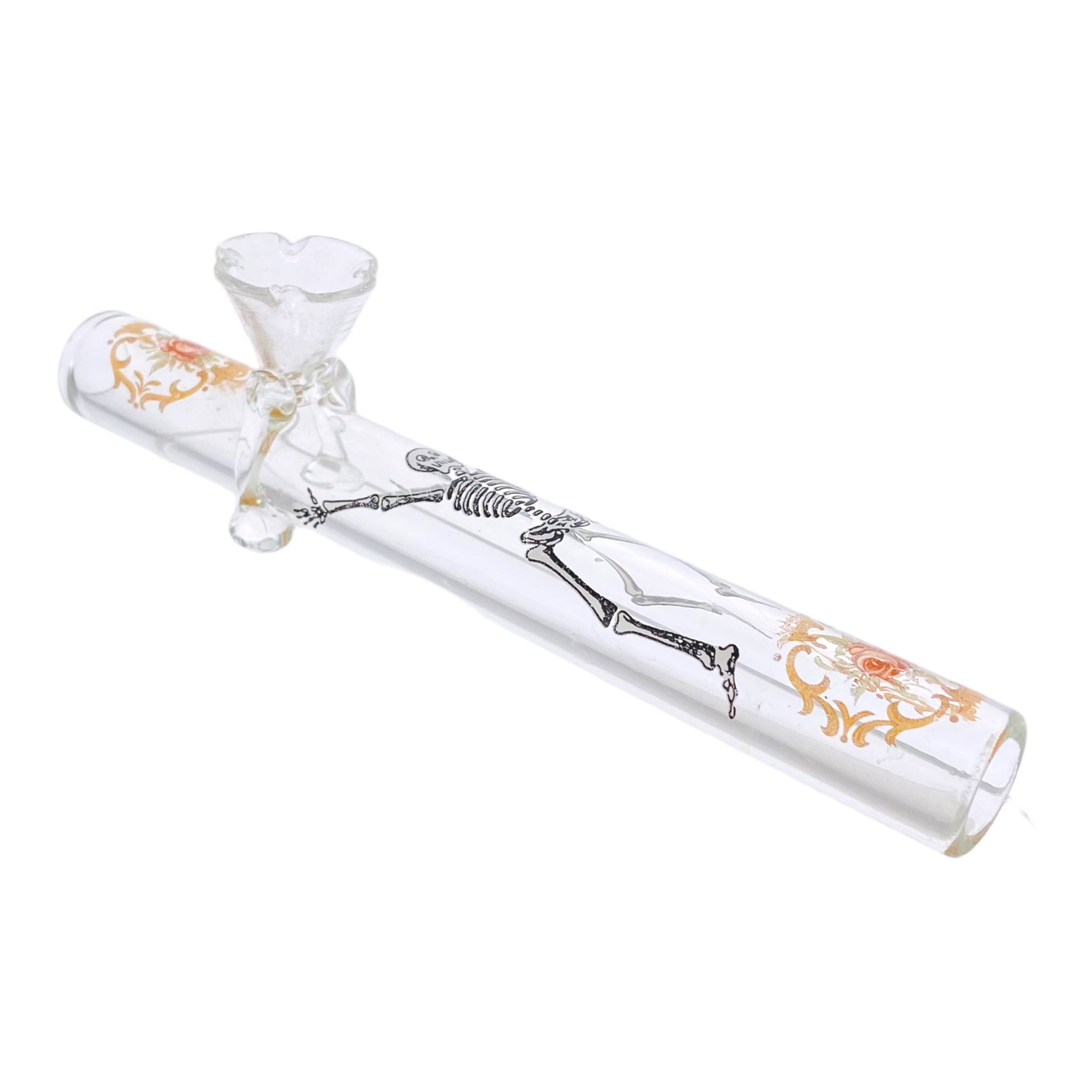 Clear Steamroller With Dancing Skeleton