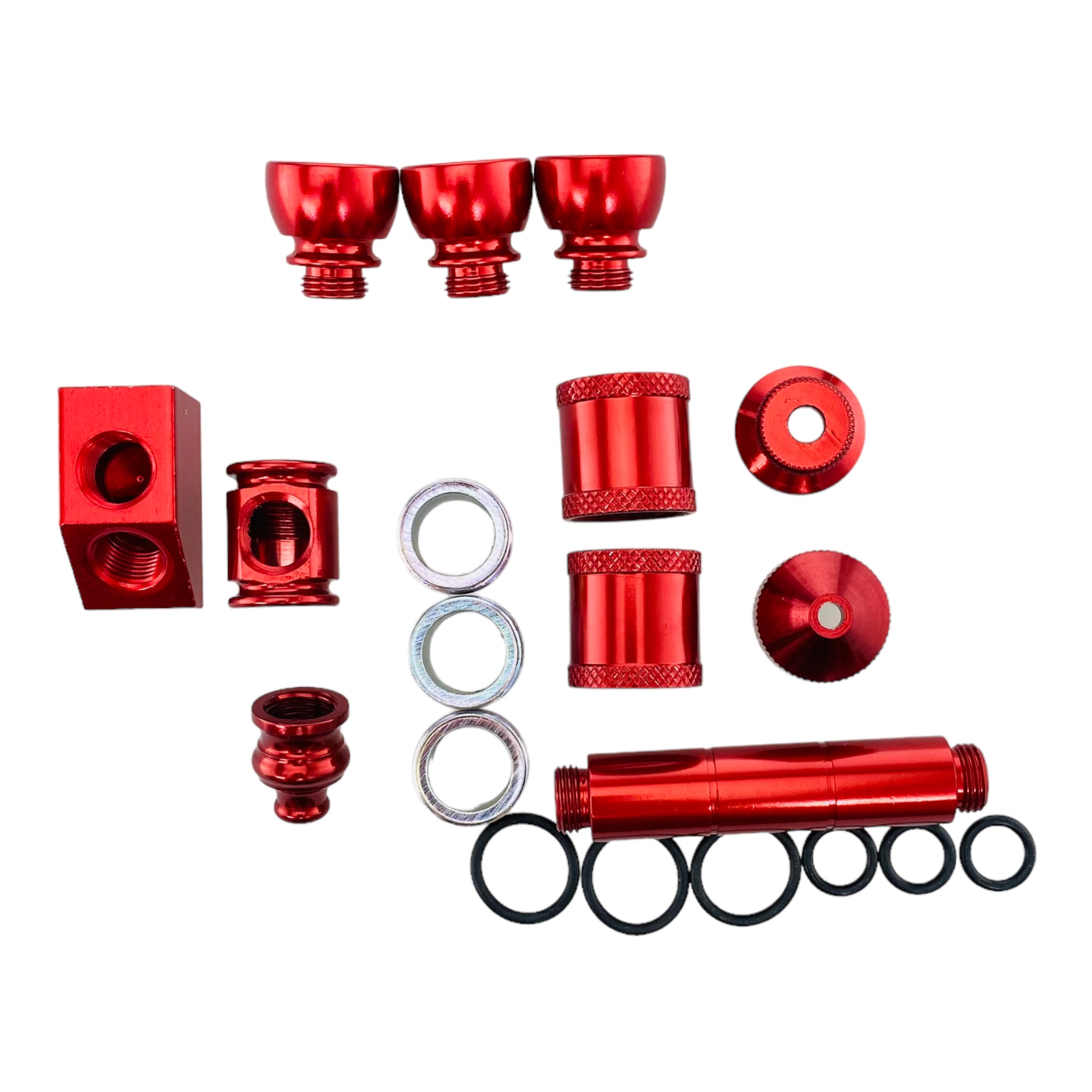 Aluminum Metal Pipe Makers Kit in Red