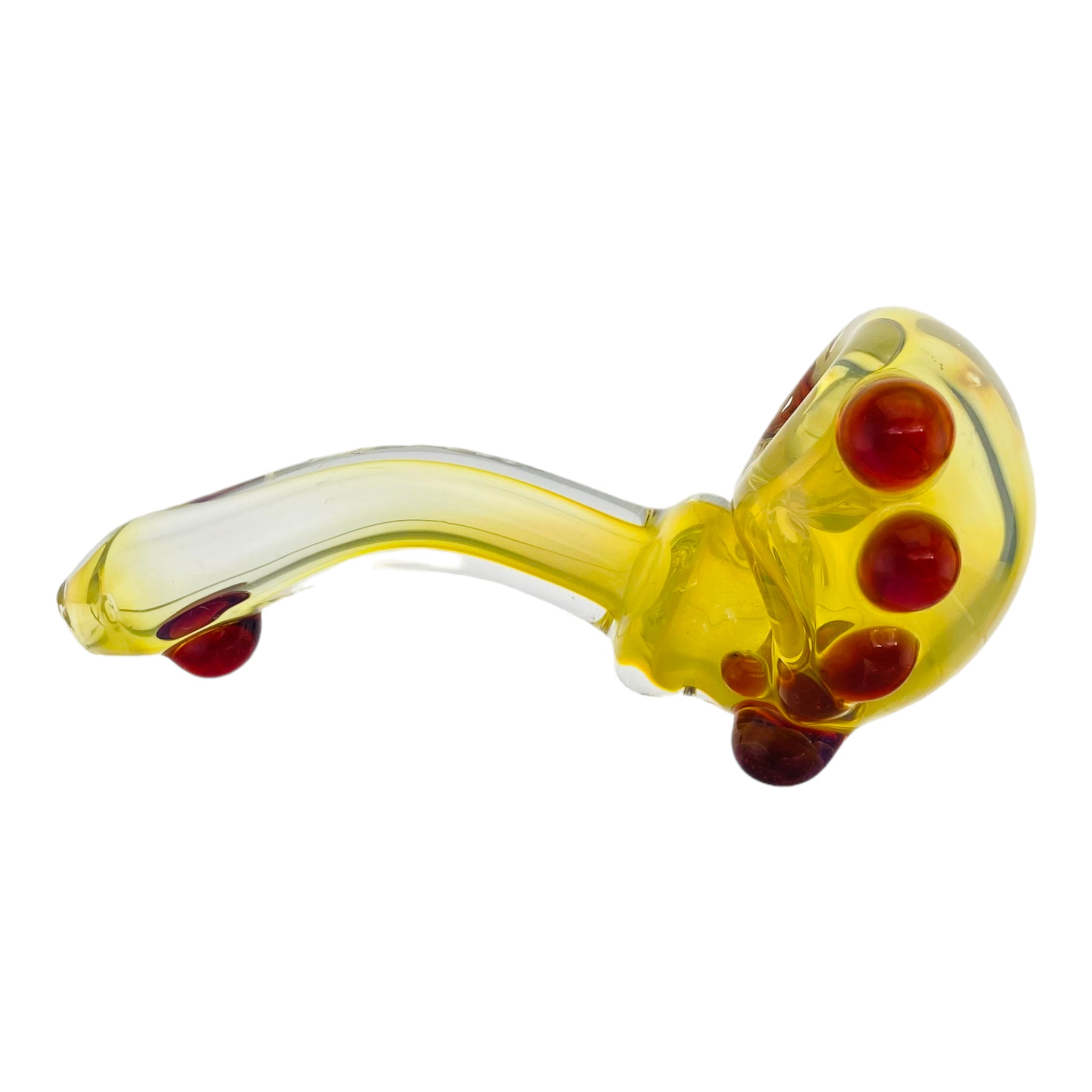 Color Changing Sherlock Glass Pipe With Red Dots